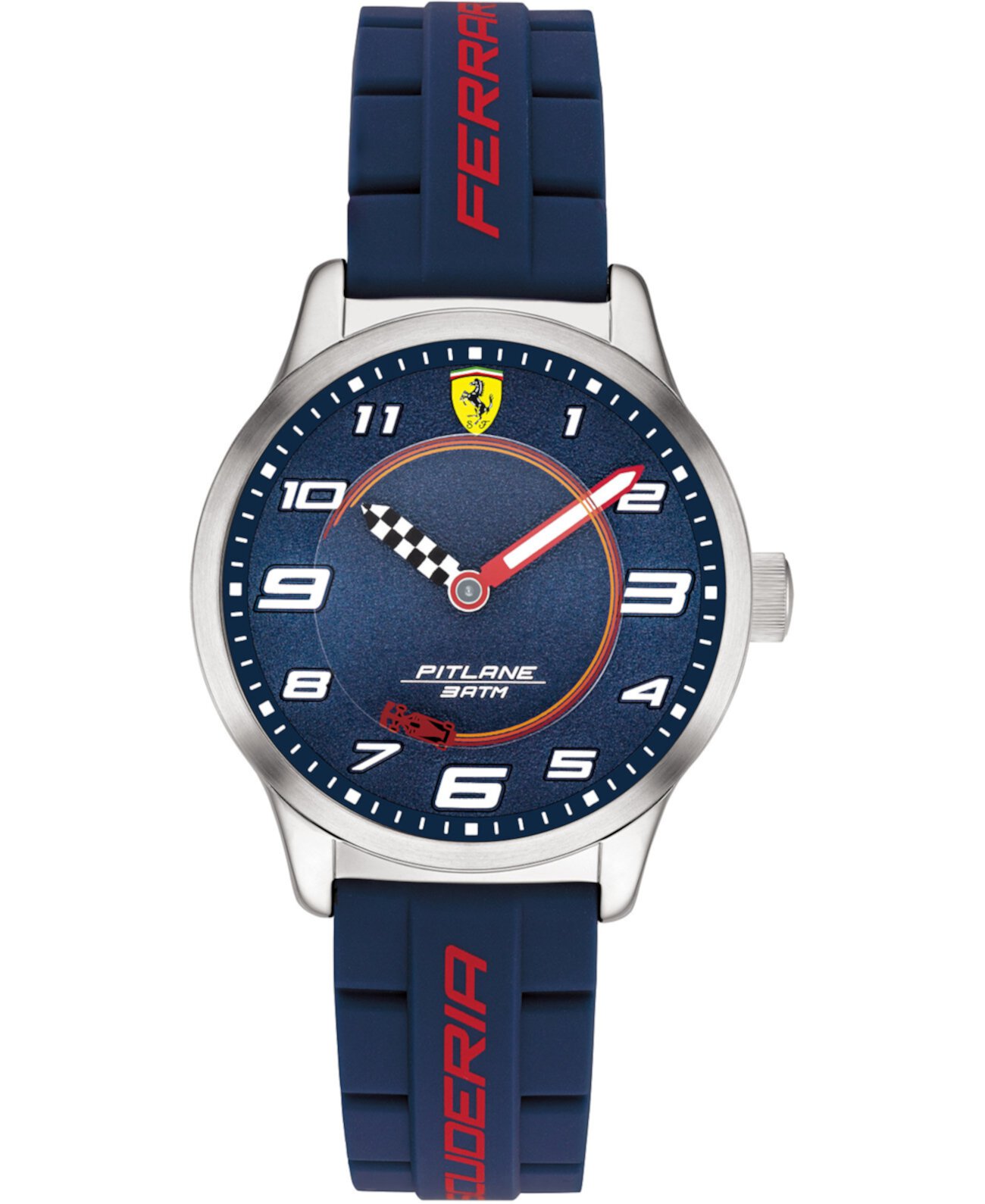 Детские Pitlane синие часы с силиконовым ремешком 34 мм Ferrari