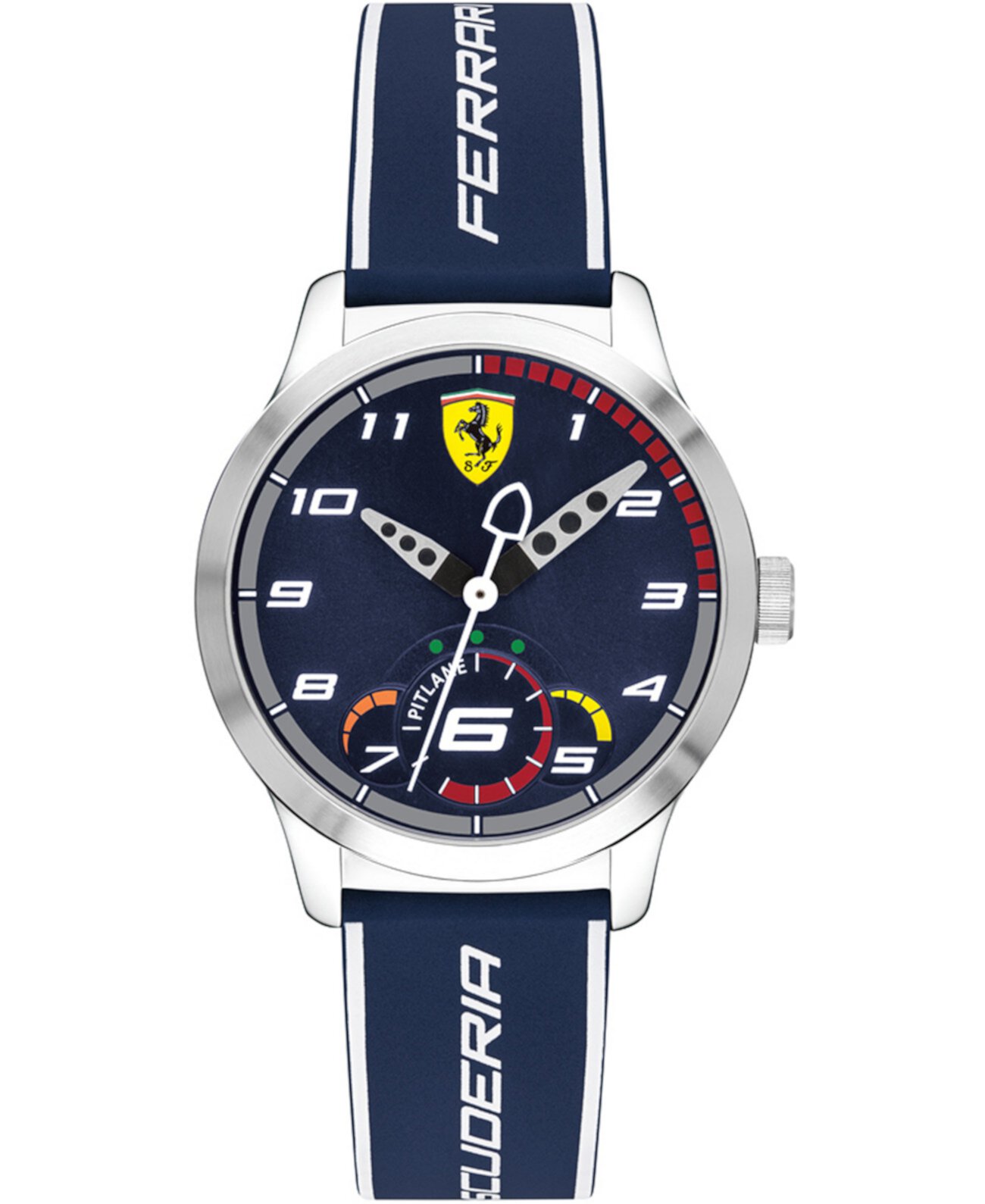 Детские Pitlane синие часы с силиконовым ремешком 34 мм Ferrari