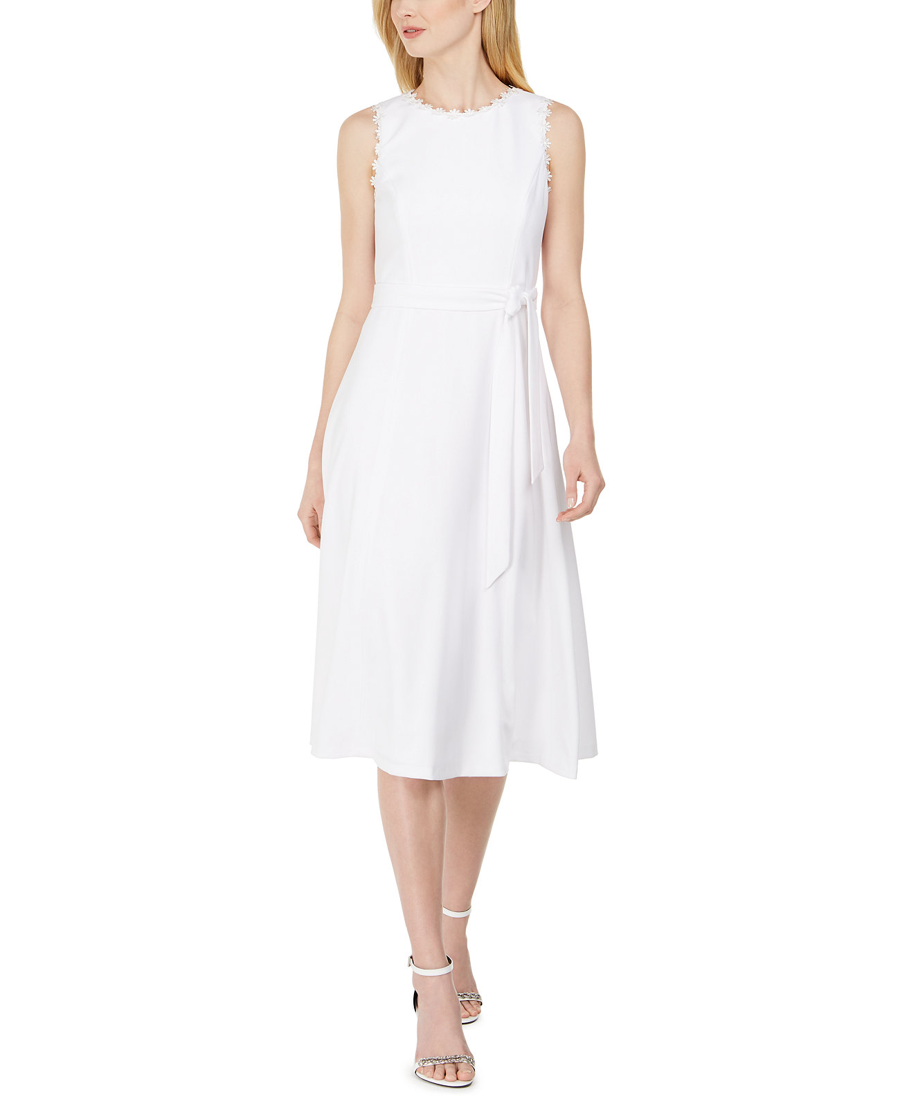 Платье A-Line с отделкой ромашкой Calvin Klein