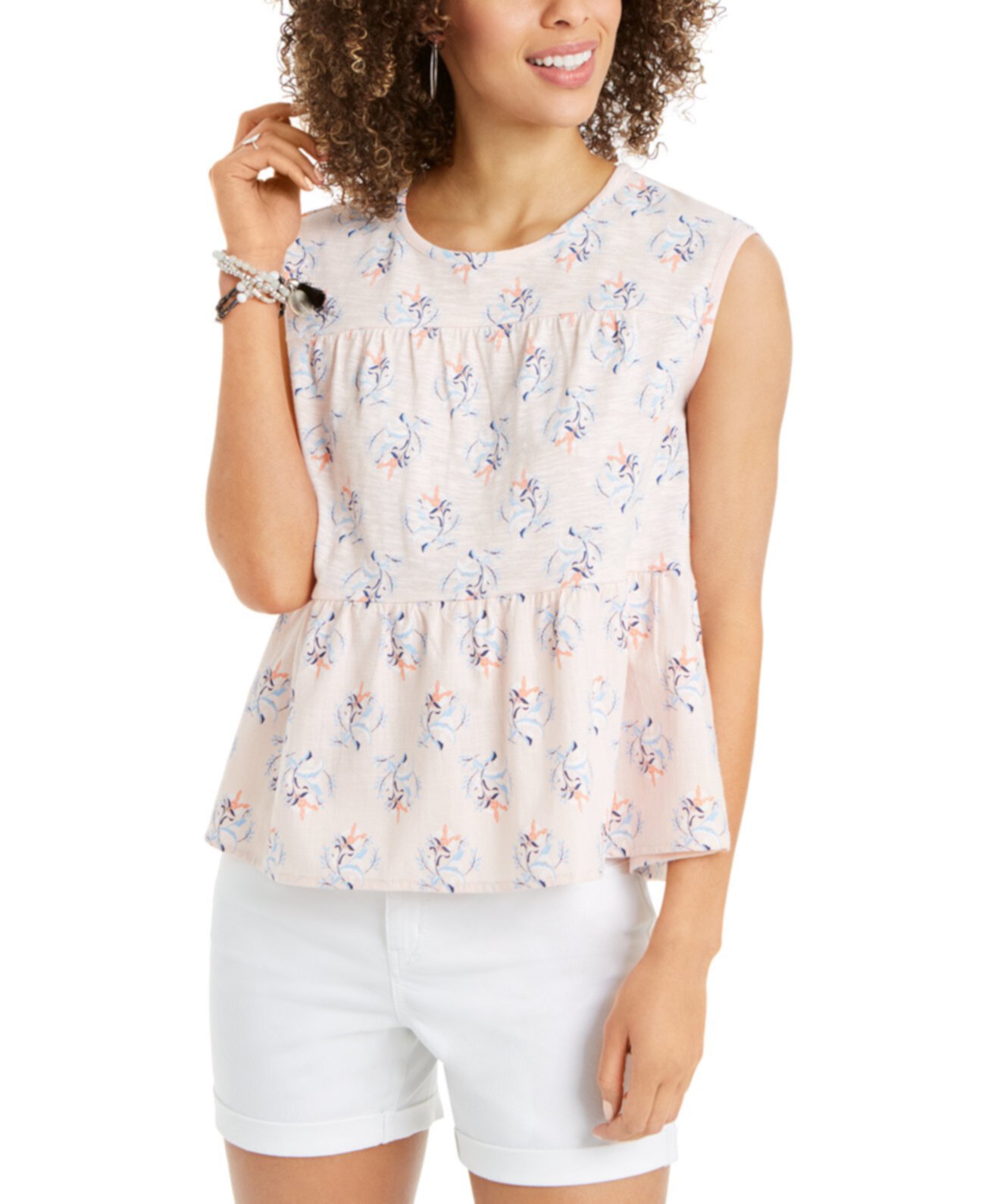 Многоуровневая блузка, созданная для Macy's Style & Co