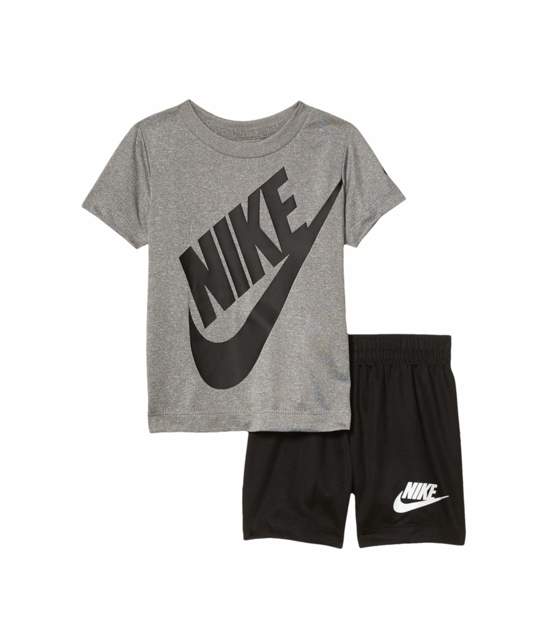 Комплект из двух частей: футболка с короткими рукавами и логотипом (для малышей) Nike Kids