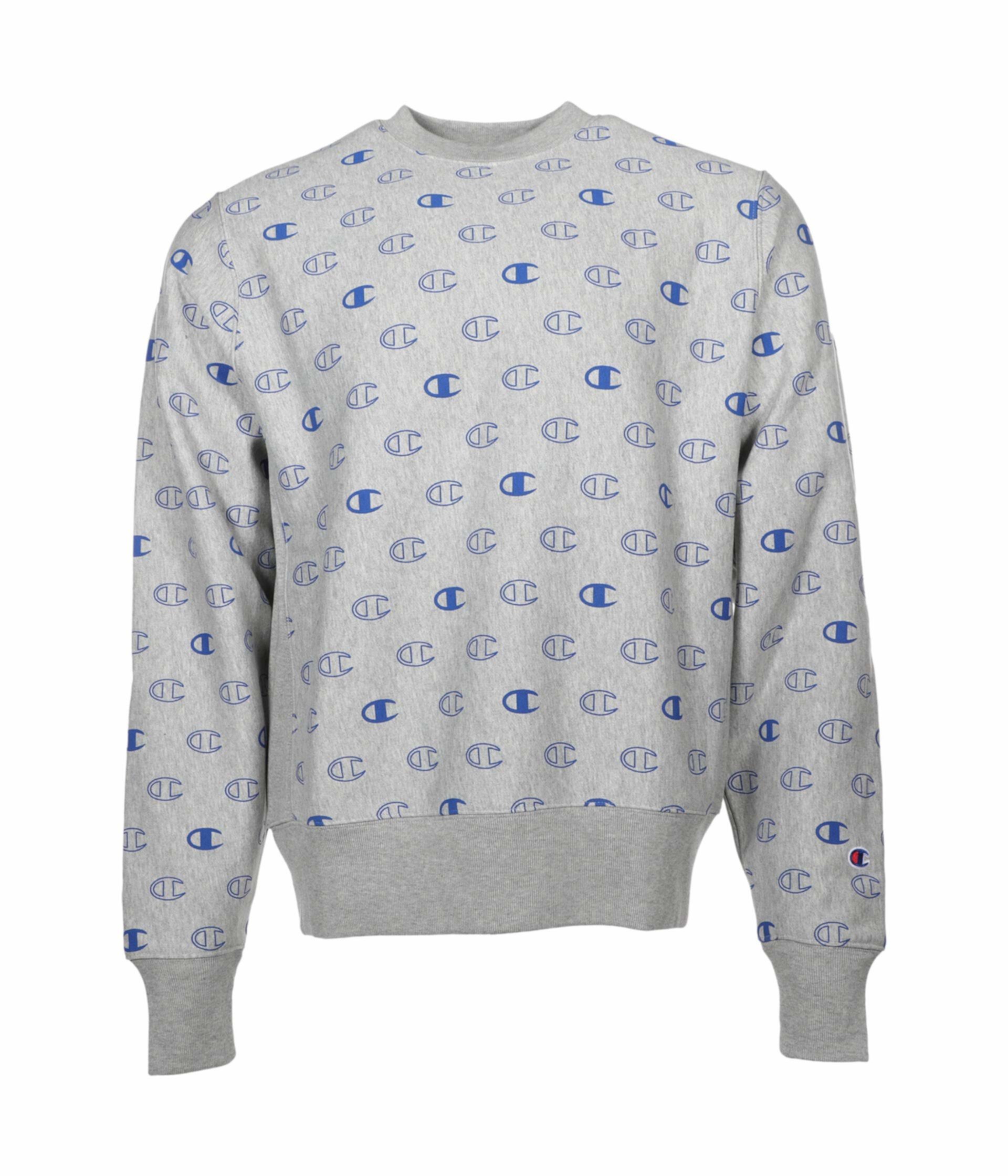 Reverse Weave® Crew - Tossed C Logos All Over Print Champion