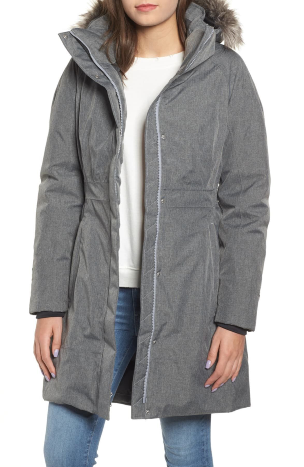 Arctic II Водонепроницаемая 550-процентная куртка с отделкой из искусственного меха The North Face