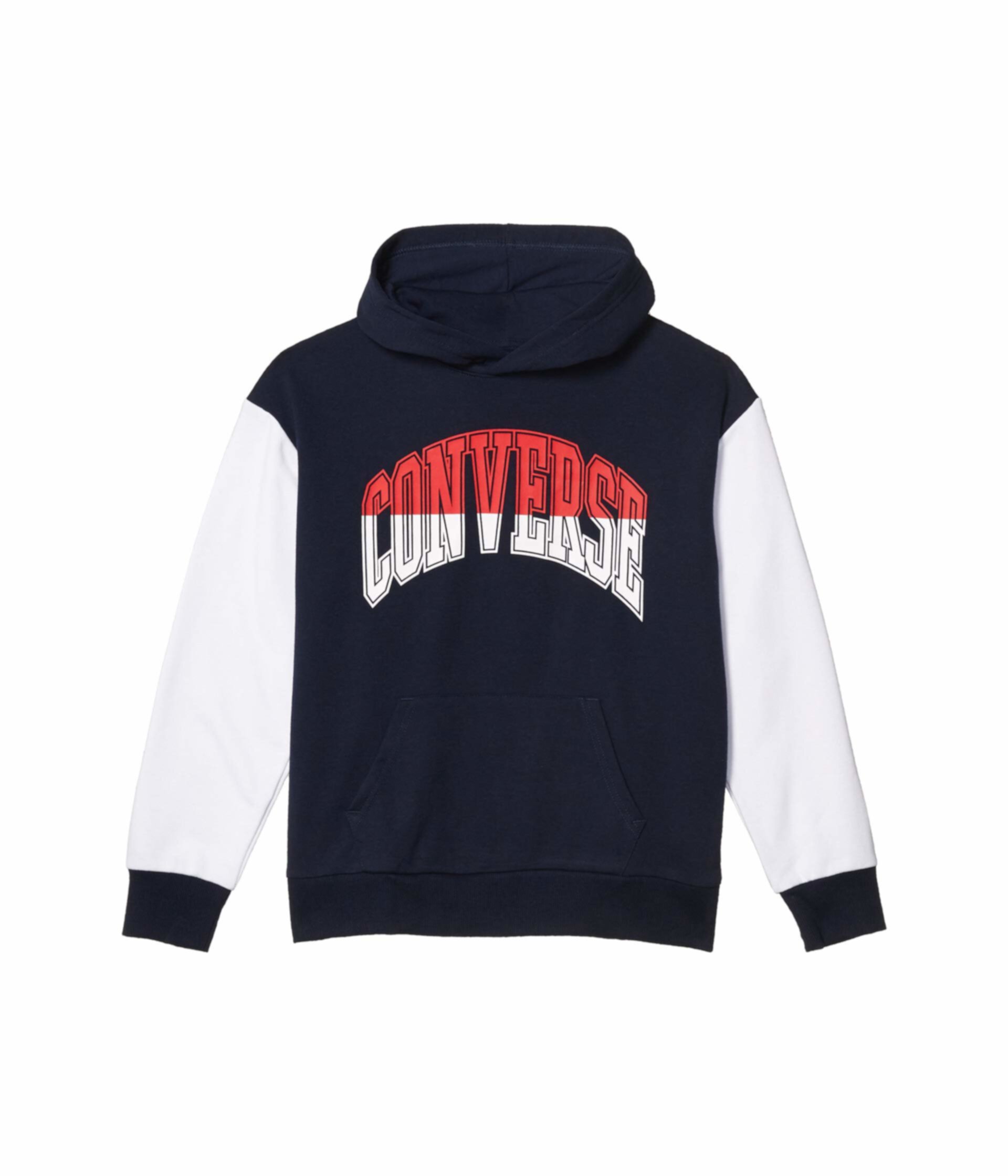 Толстовка с капюшоном-пуловером с цветными блоками (Big Kids) Converse Kids