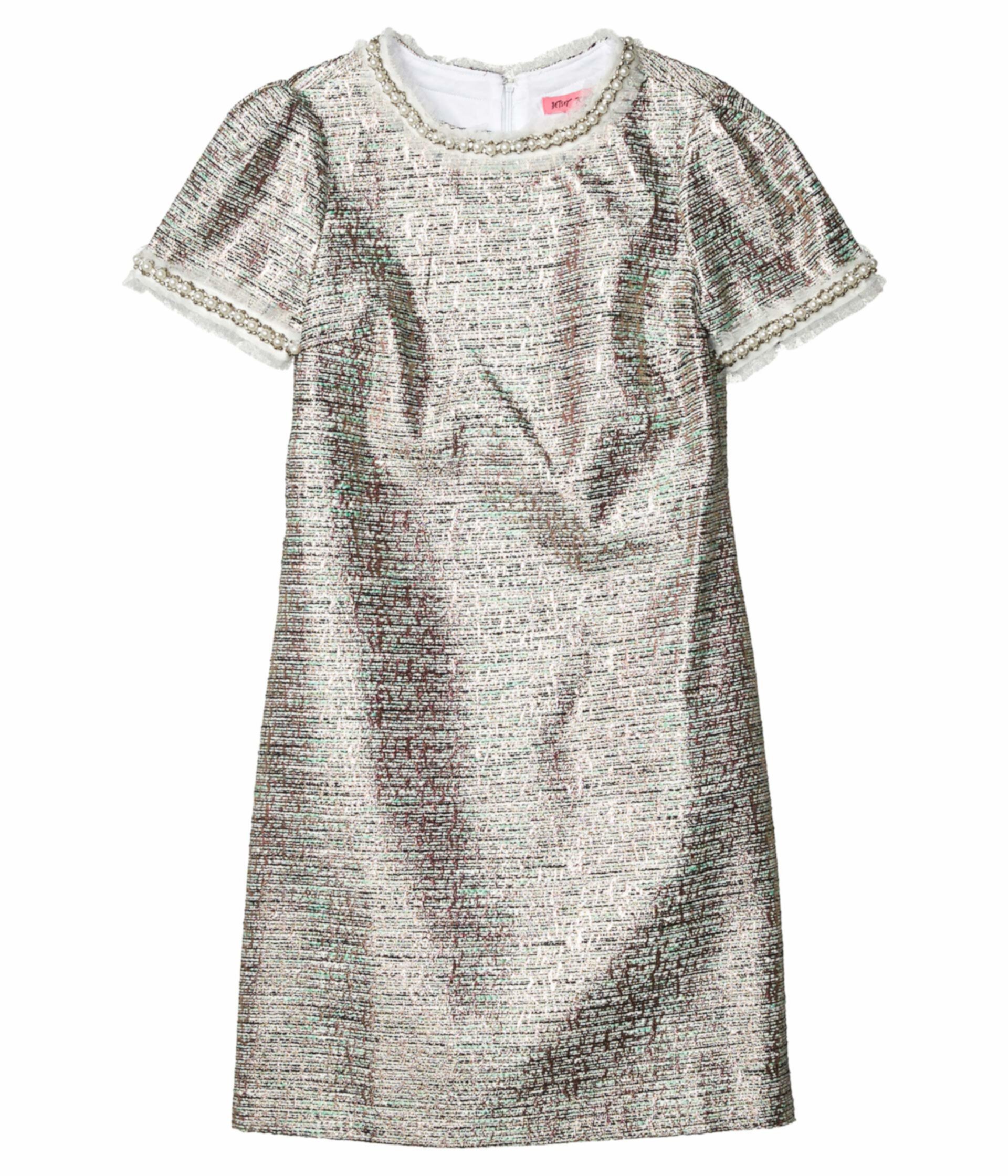 Платье из металлического твида Betsey Johnson