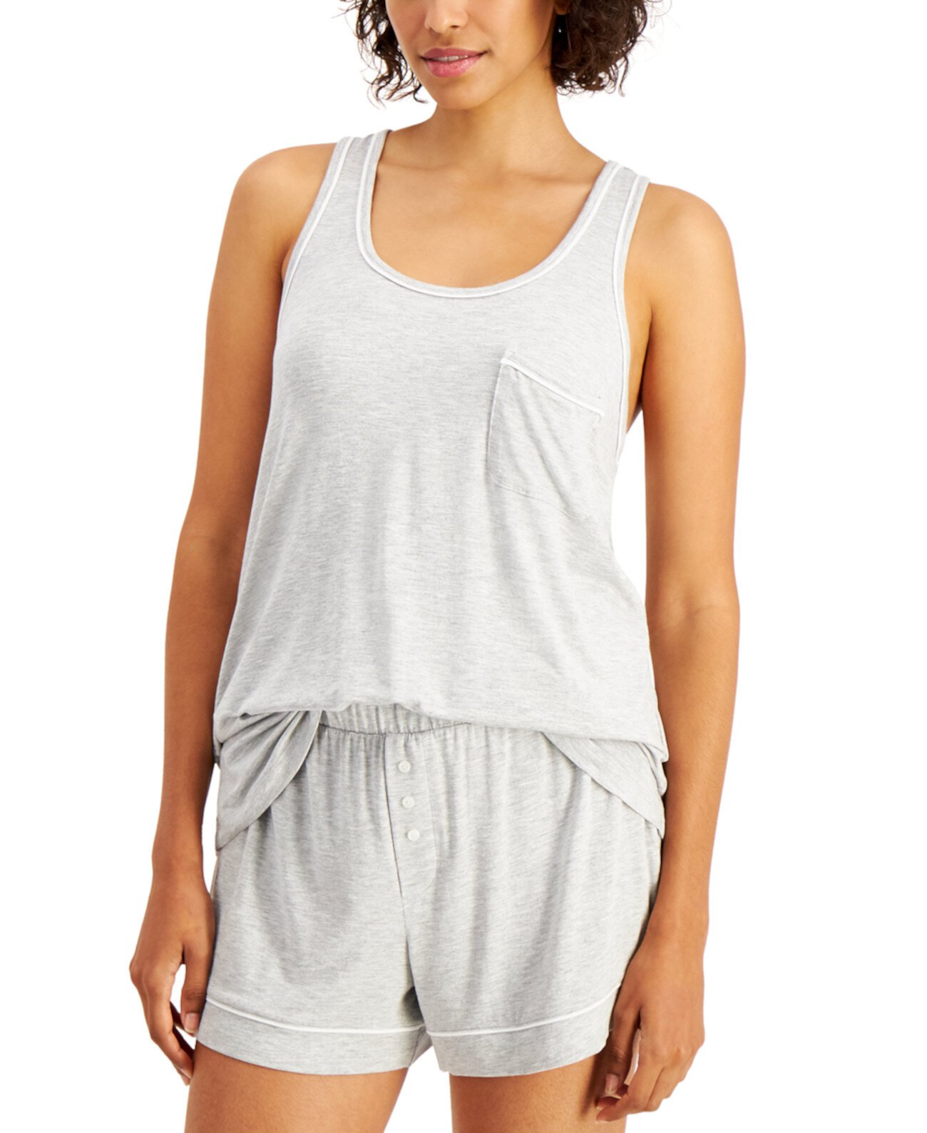 Женский пижамный комплект без рукавов и шорт, созданный для Macy's Alfani