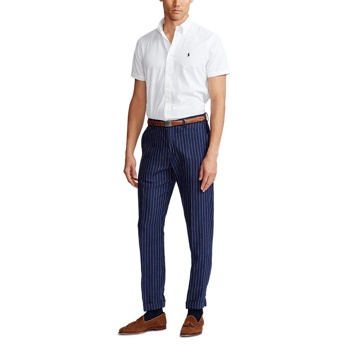 Рубашка Polo Ralph Lauren Big & Tall с коротким рукавом и эластаном для комфорта на весь день Polo Ralph Lauren