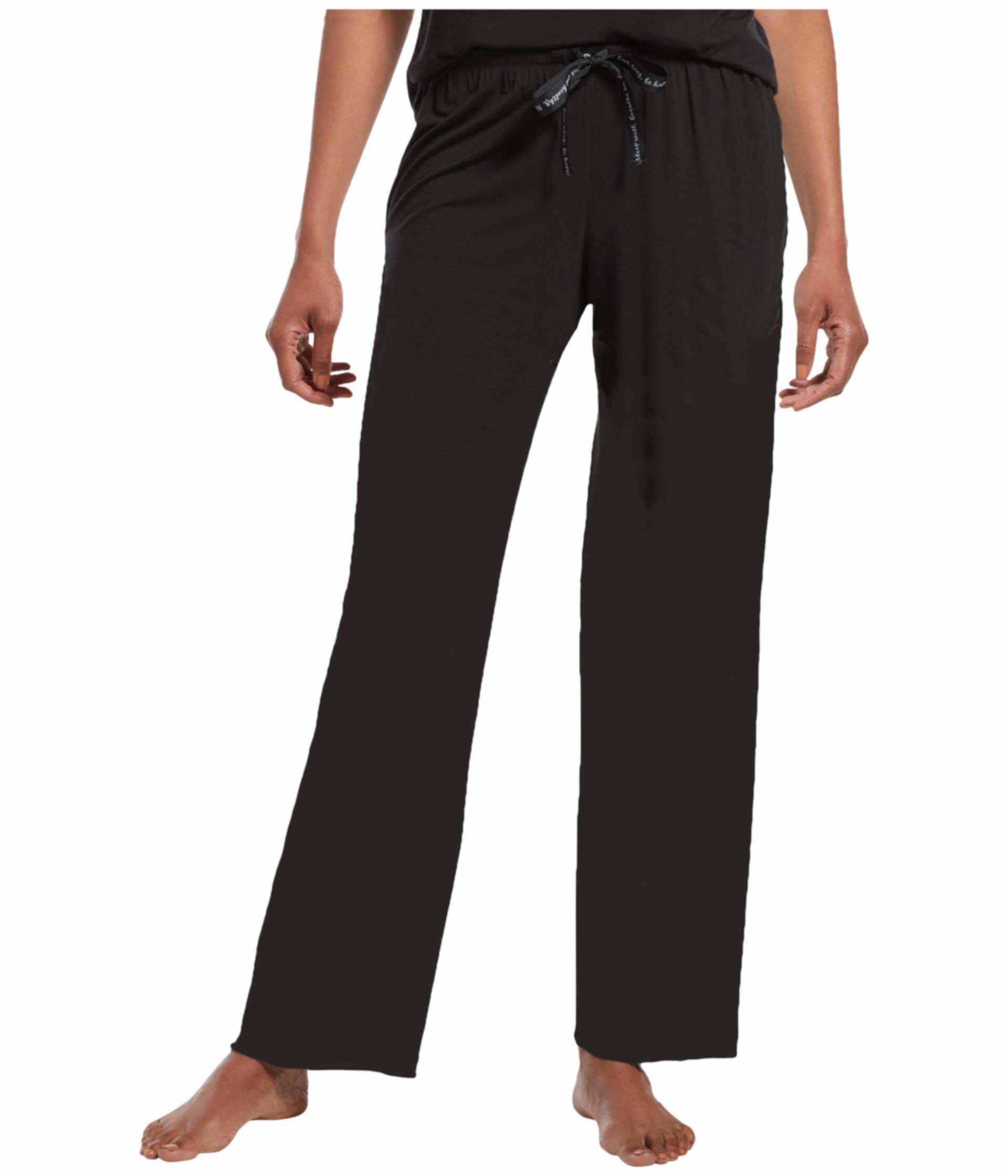 Плюс размер твердые длинные пижамные штаны с Temp Tech HUE