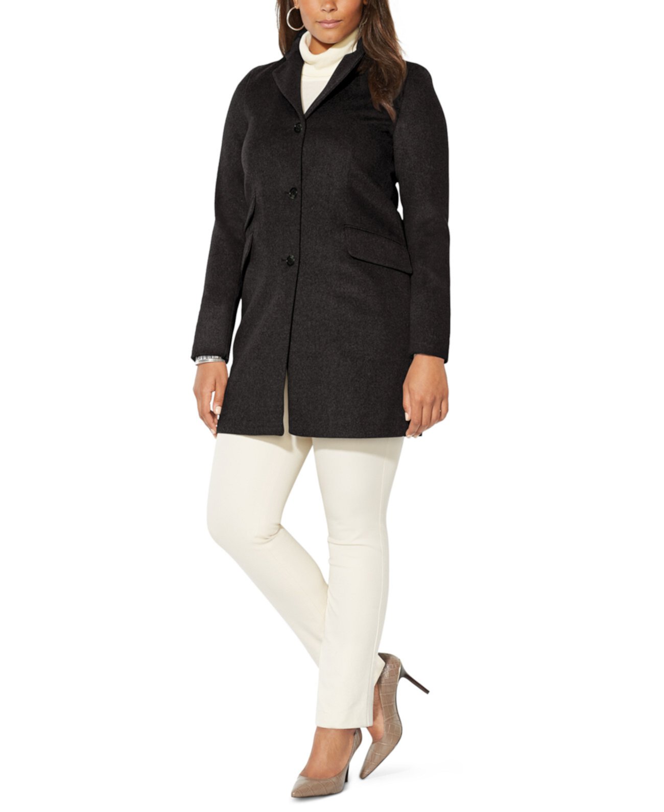Шерстяное пальто рефрижераторного размера, созданное для Macy Ralph Lauren