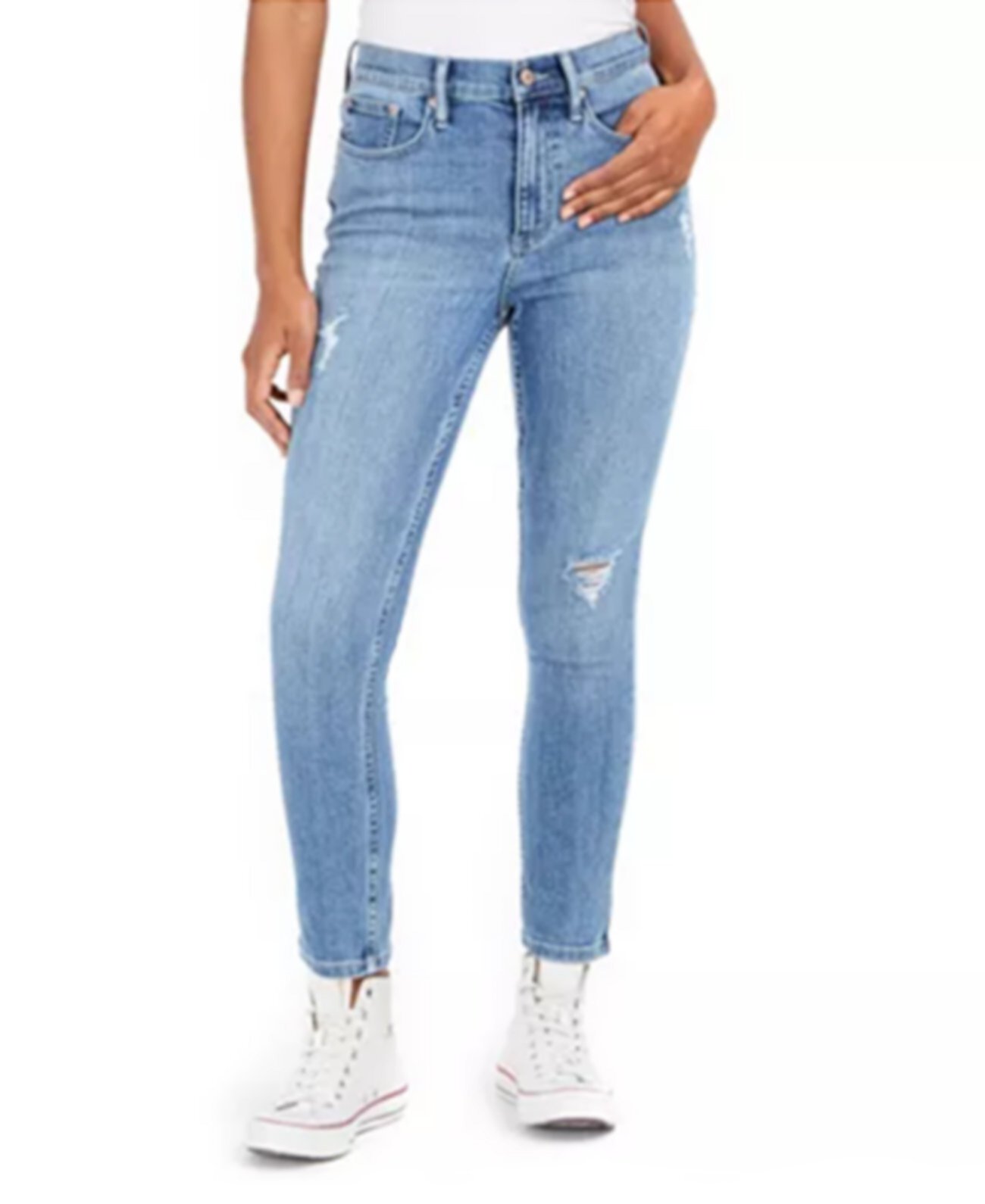 Узкие джинсы-скинни с высокой посадкой Calvin Klein