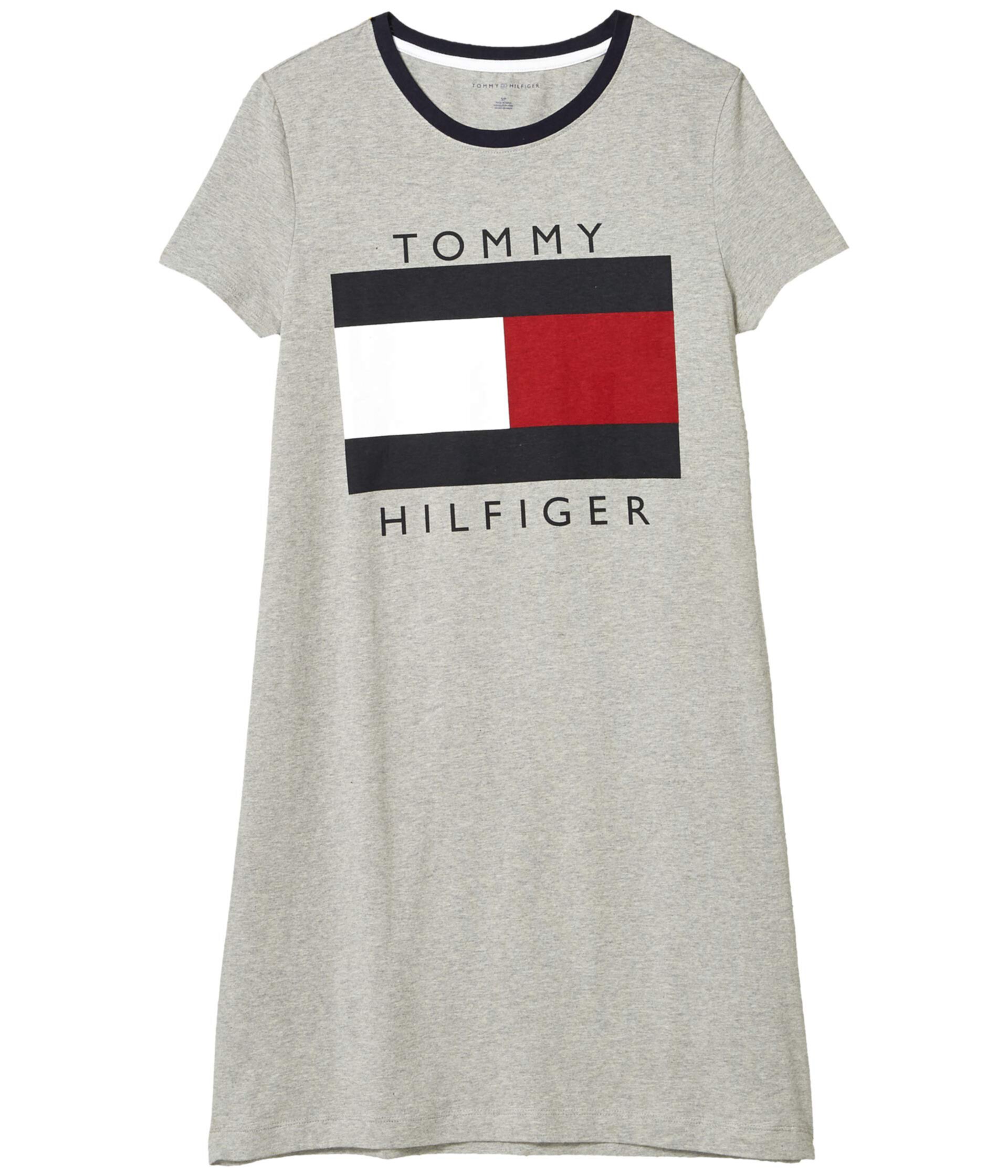 Платье-футболка с флагом TH Tommy Hilfiger
