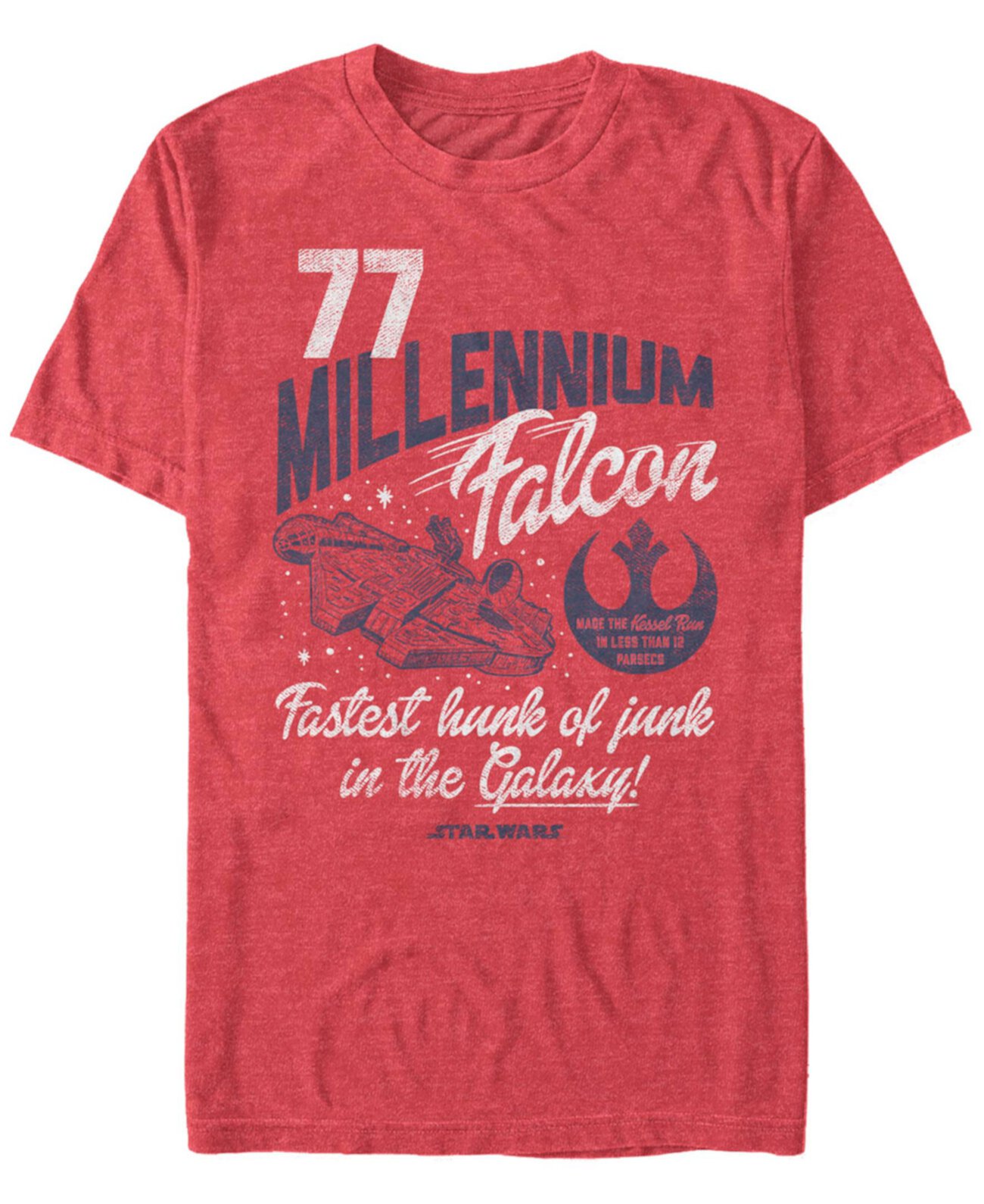 Мужская футболка Star Wars Millennium Falcon Fly Retro с коротким рукавом FIFTH SUN
