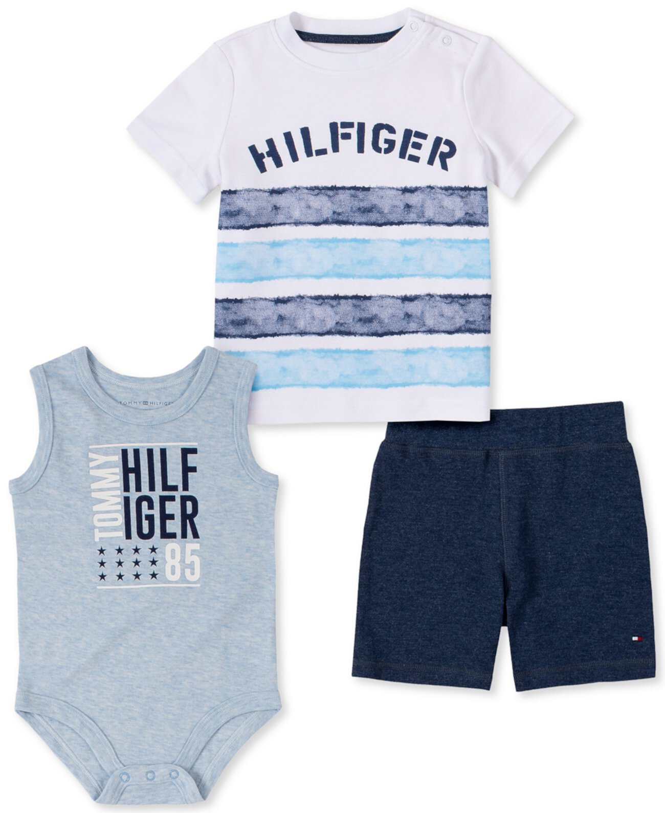 Комплект брюк для боди для футболки Baby Boys Tommy Hilfiger