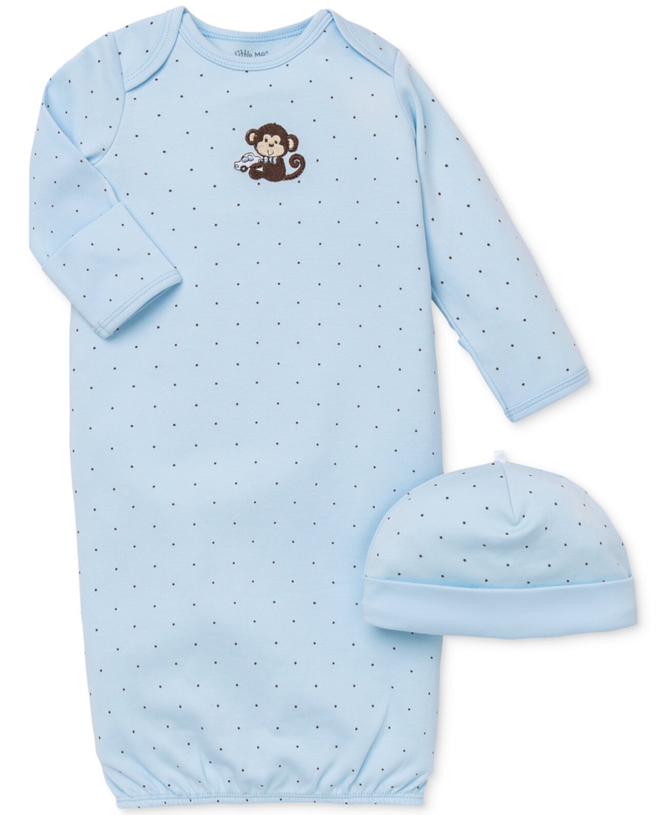 Комплект шапки и платья с обезьяной для маленьких мальчиков Little Me