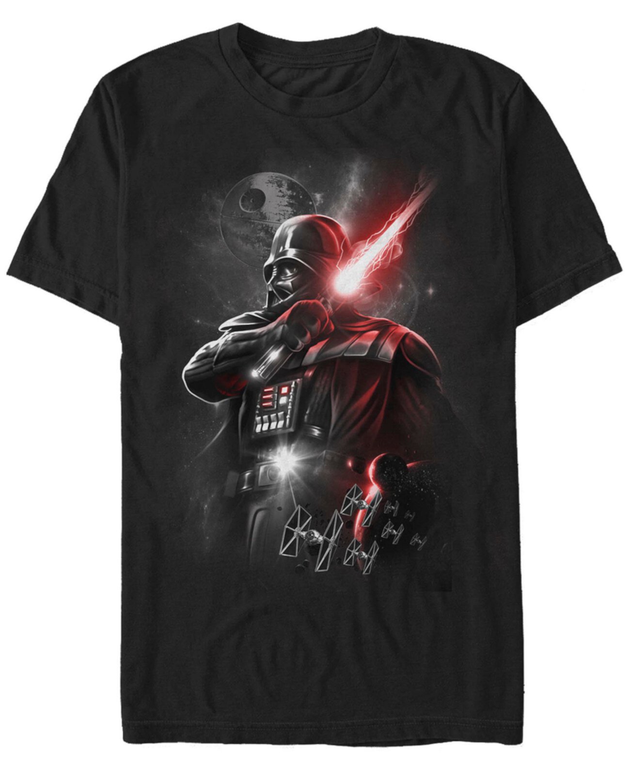 Мужская футболка с коротким рукавом с изображением светового меча Star Wars Darth Vader FIFTH SUN
