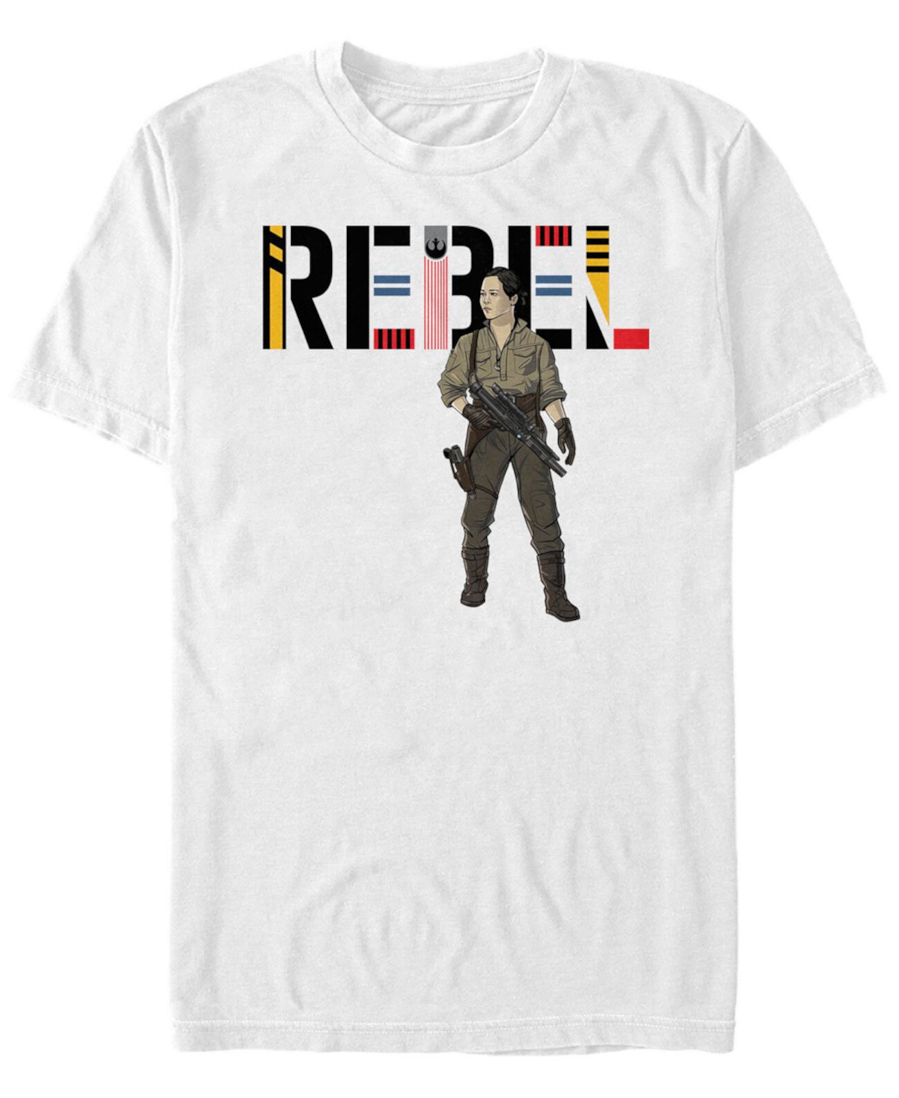 Мужская футболка Star Wars Rise of Skywalker Rebel Rose с коротким рукавом FIFTH SUN