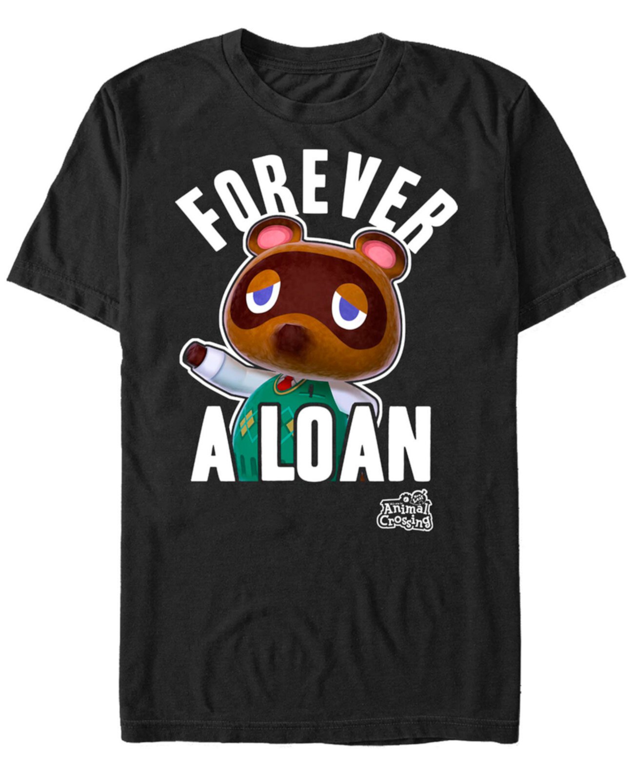 Мужская футболка Nintendo Animal Crossing с короткими рукавами Tom Nook Forever A Loan FIFTH SUN