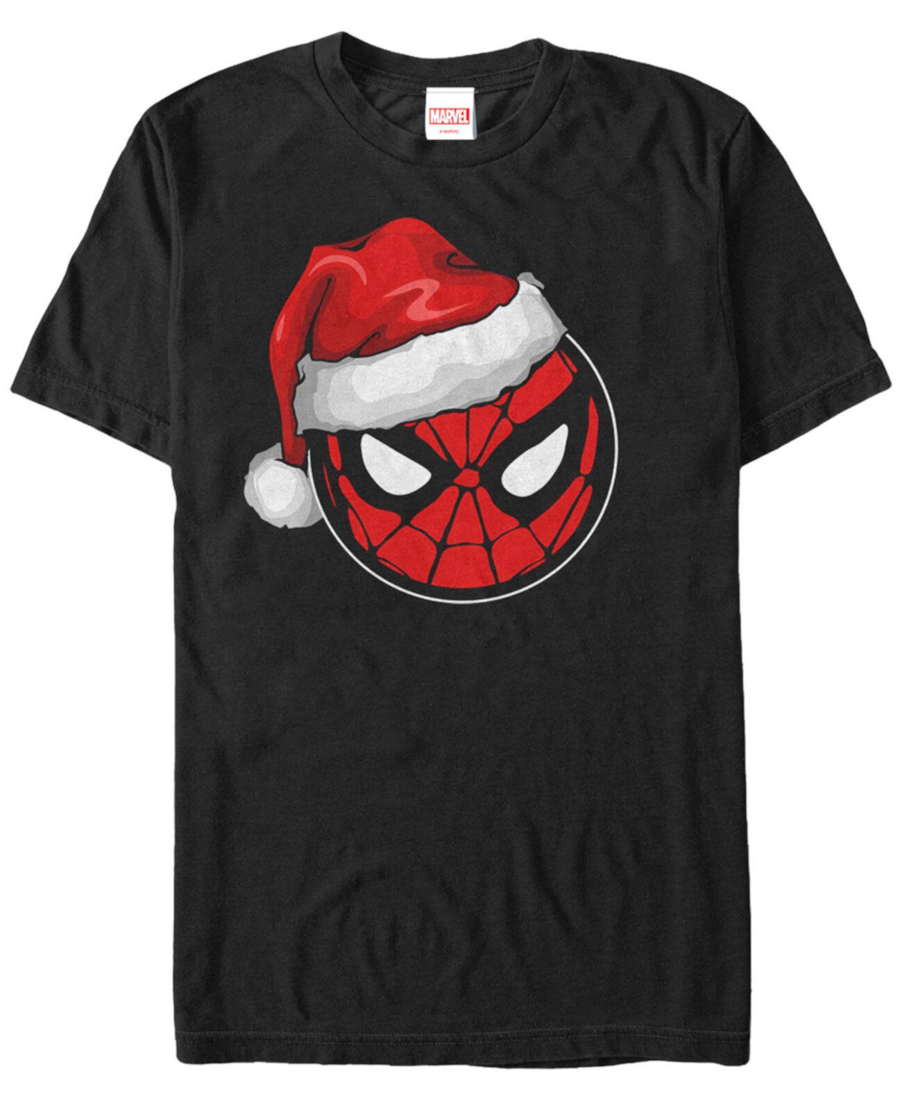 Мужская футболка Marvel Spider-Man Santa Hat с коротким рукавом FIFTH SUN