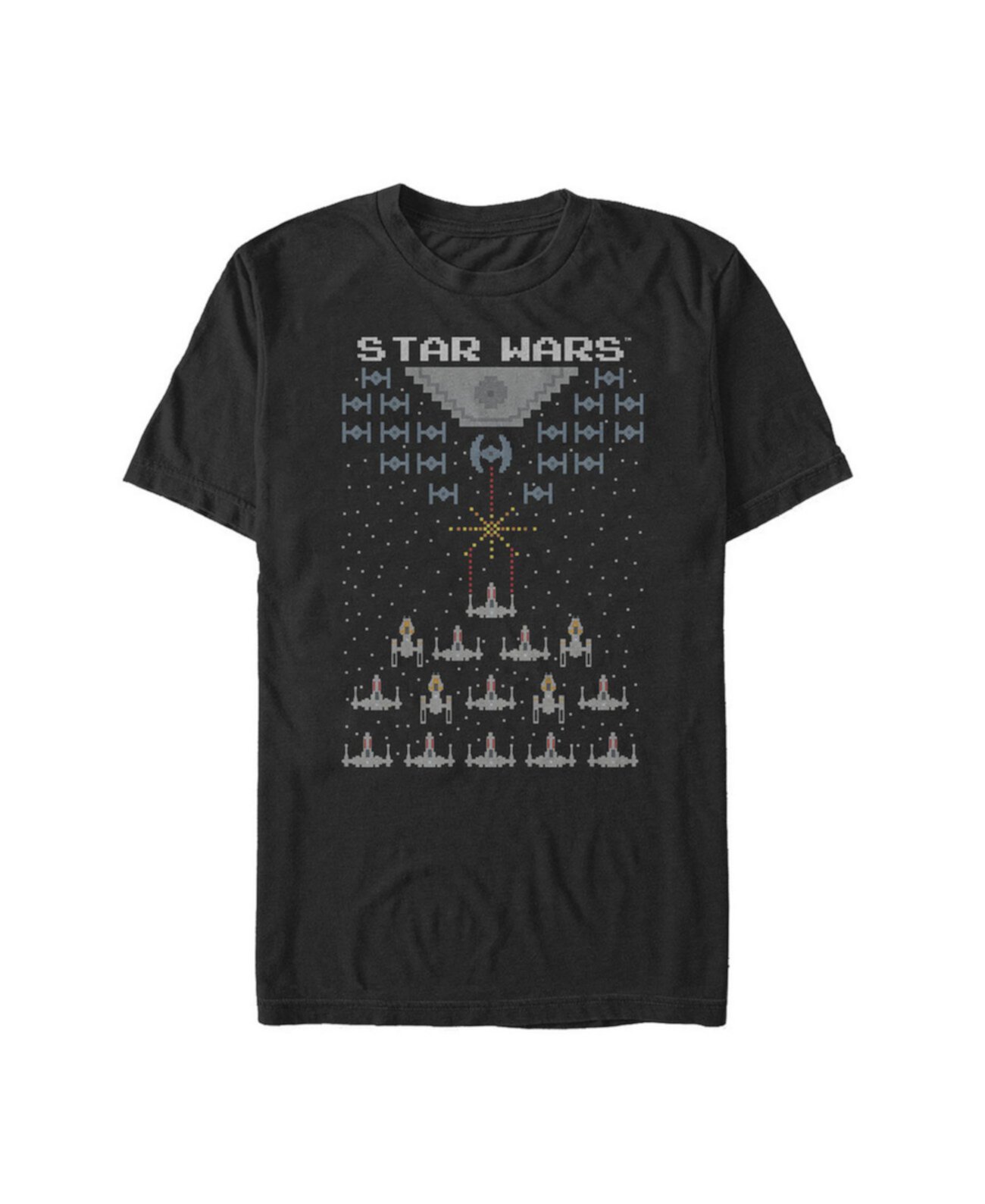 Мужская 8-битная футболка с коротким рукавом Star Wars Pixel Fight in Space FIFTH SUN