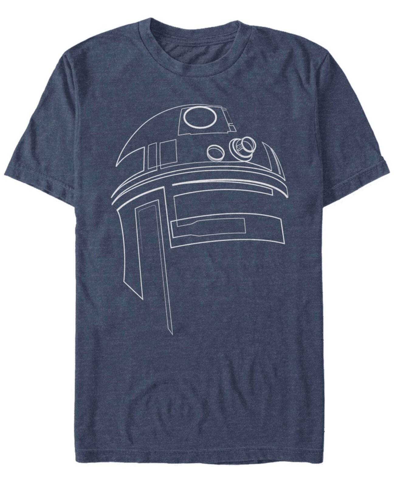Мужская футболка с коротким рукавом Star Wars R2-D2 Outline FIFTH SUN