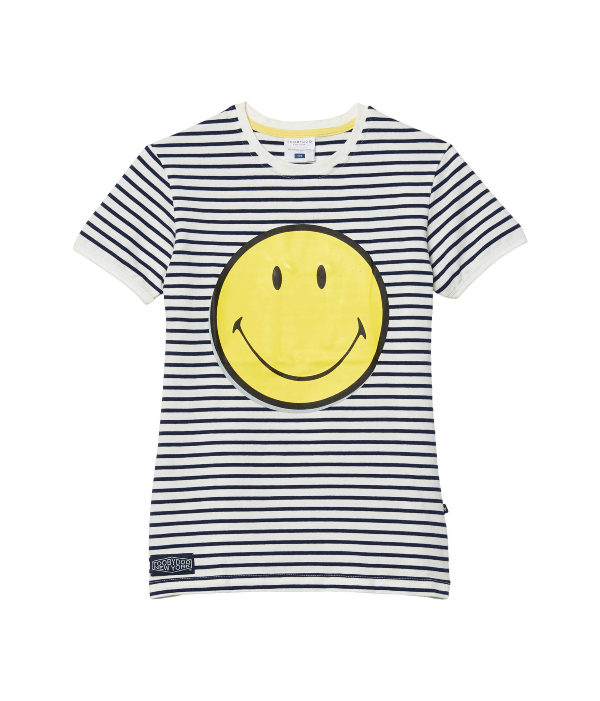 Полосатая футболка Smile (для малышей / маленьких детей / больших детей) Toobydoo