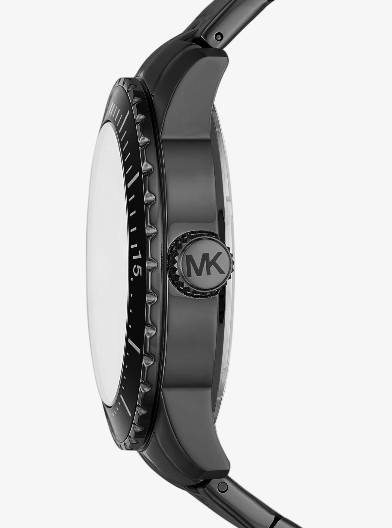 Большие черные часы Cunningham Michael Kors