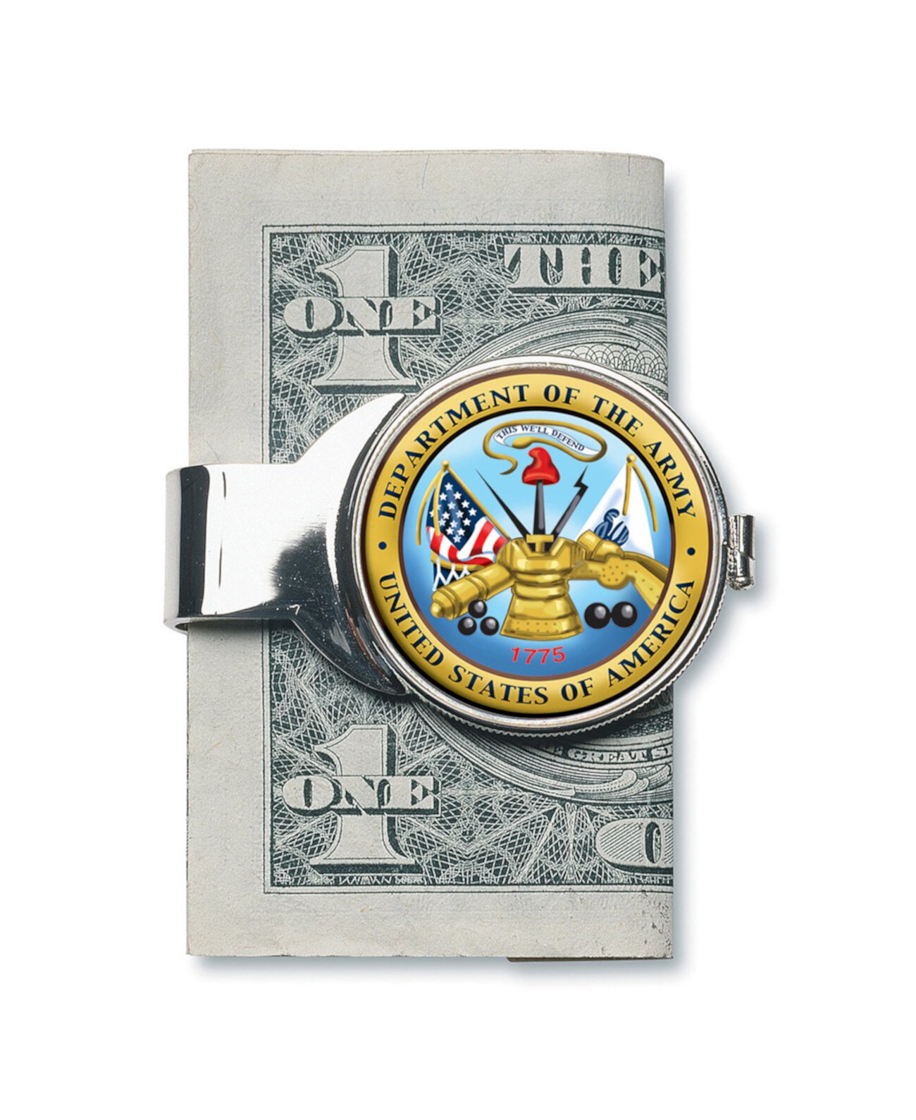 Монетный зажим для денег с раскрашенной армией JFK Half Dollar American Coin Treasures