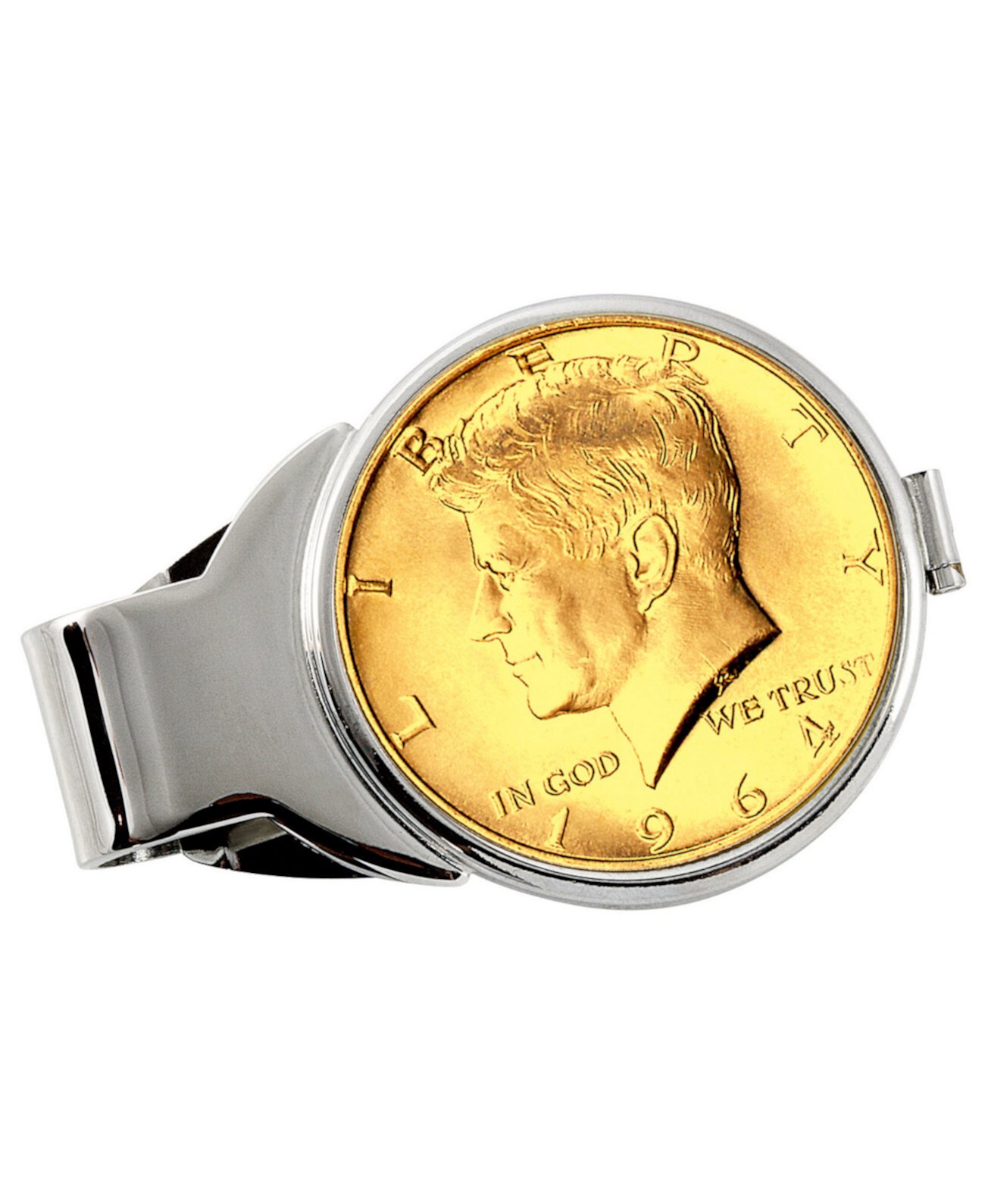 Мужская золотая клипса JFK 1964 первый год выпуска для монет полдоллара American Coin Treasures