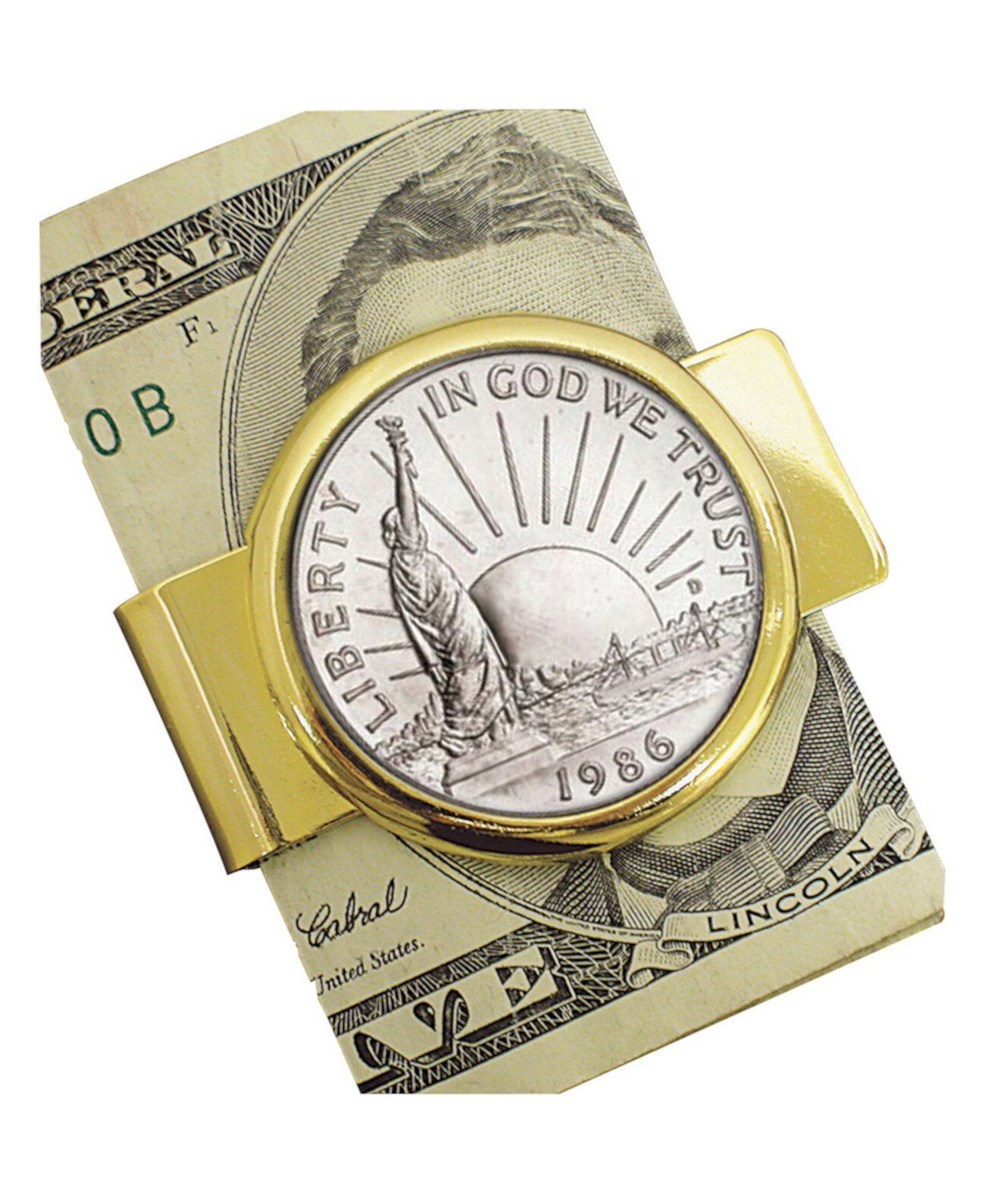 Мужская памятная полдолларовая монета в форме статуи Свободы 1986 года в монетах, зажим для денег, украшения для монет American Coin Treasures