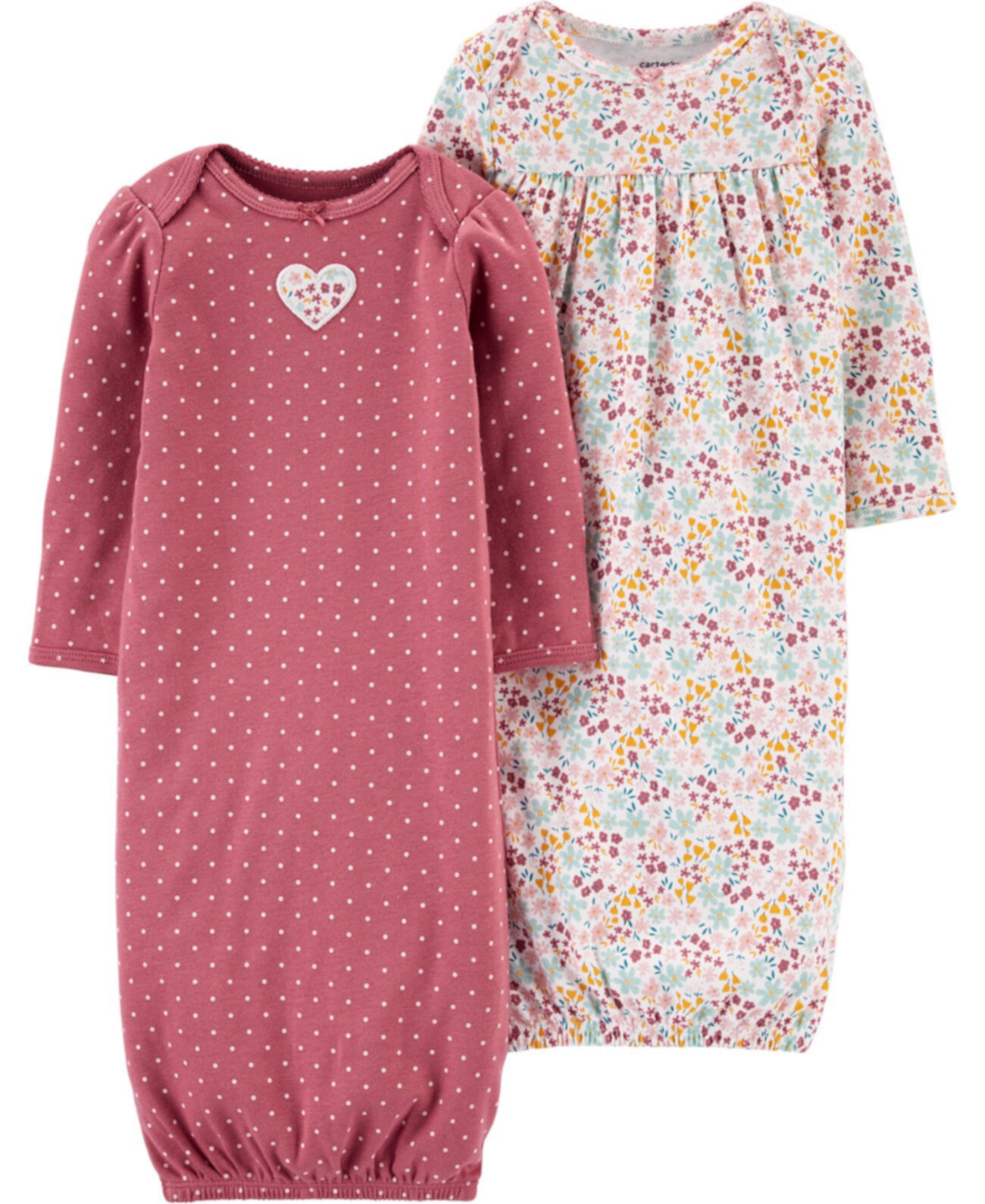 Baby Girls 2-Pk. Хлопковое платье с цветочным рисунком Carter's