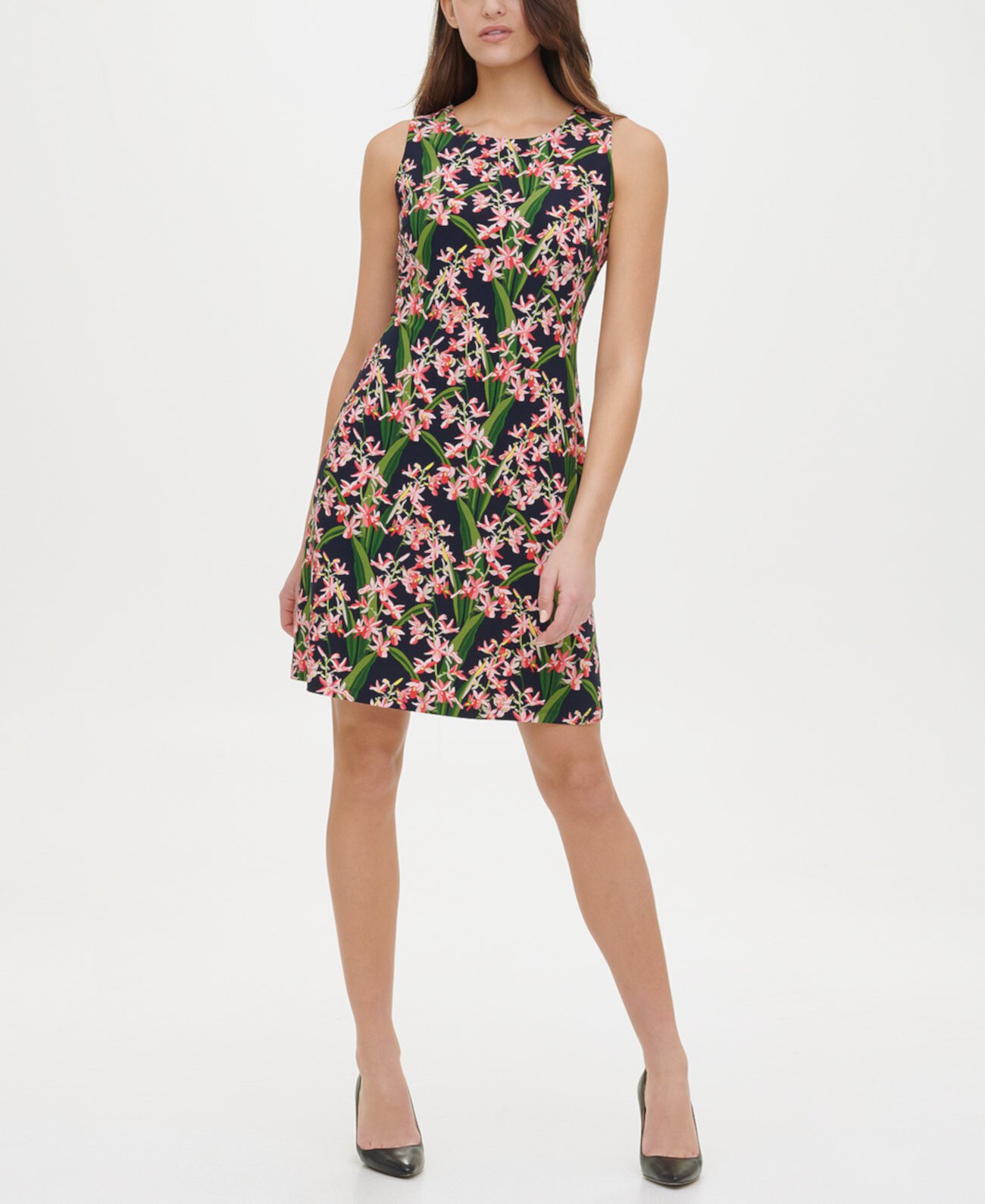 А-силуэтное платье с цветочным принтом Amazon Tommy Hilfiger