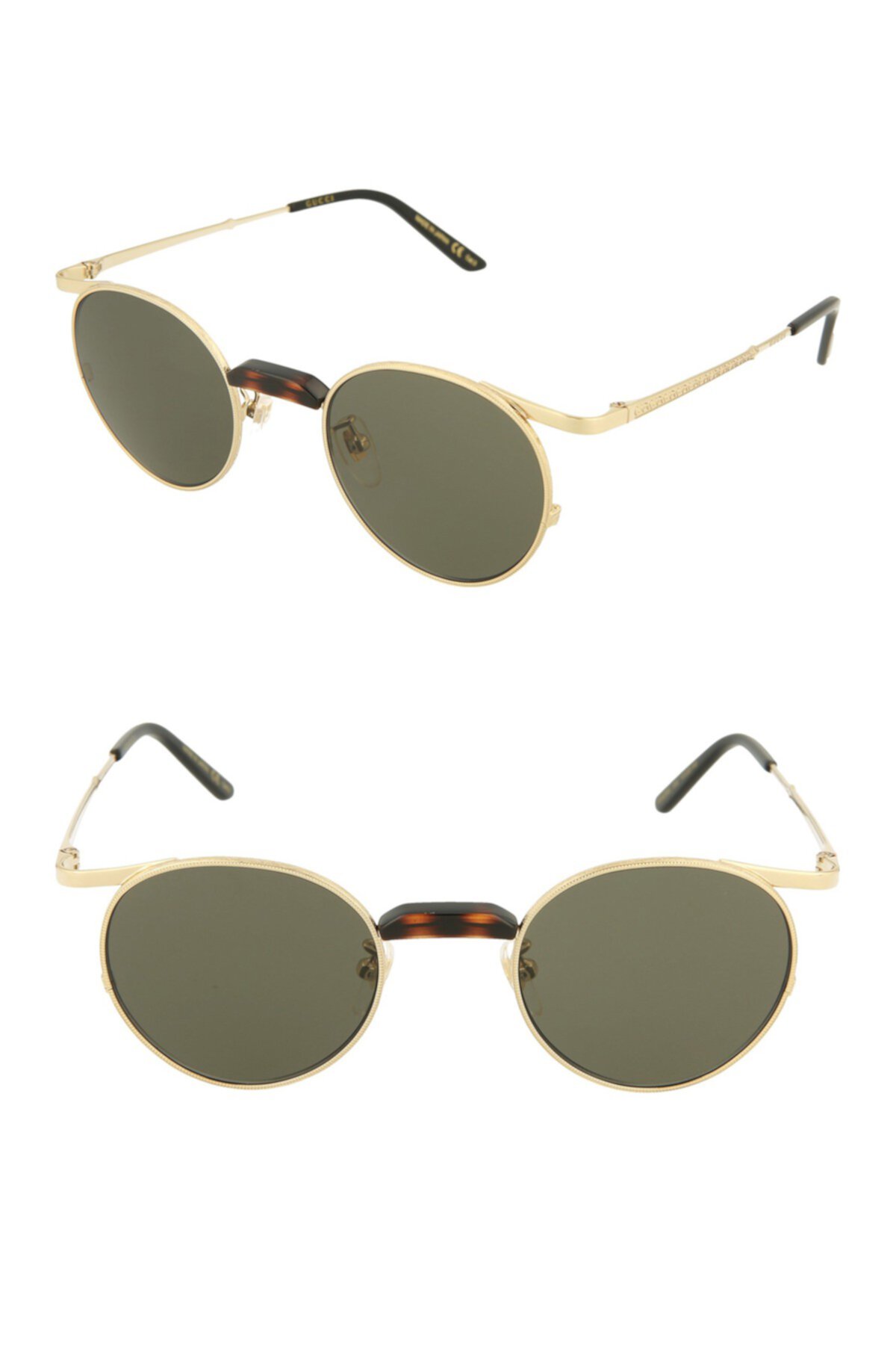 gucci novelty 47mm round sunglasses