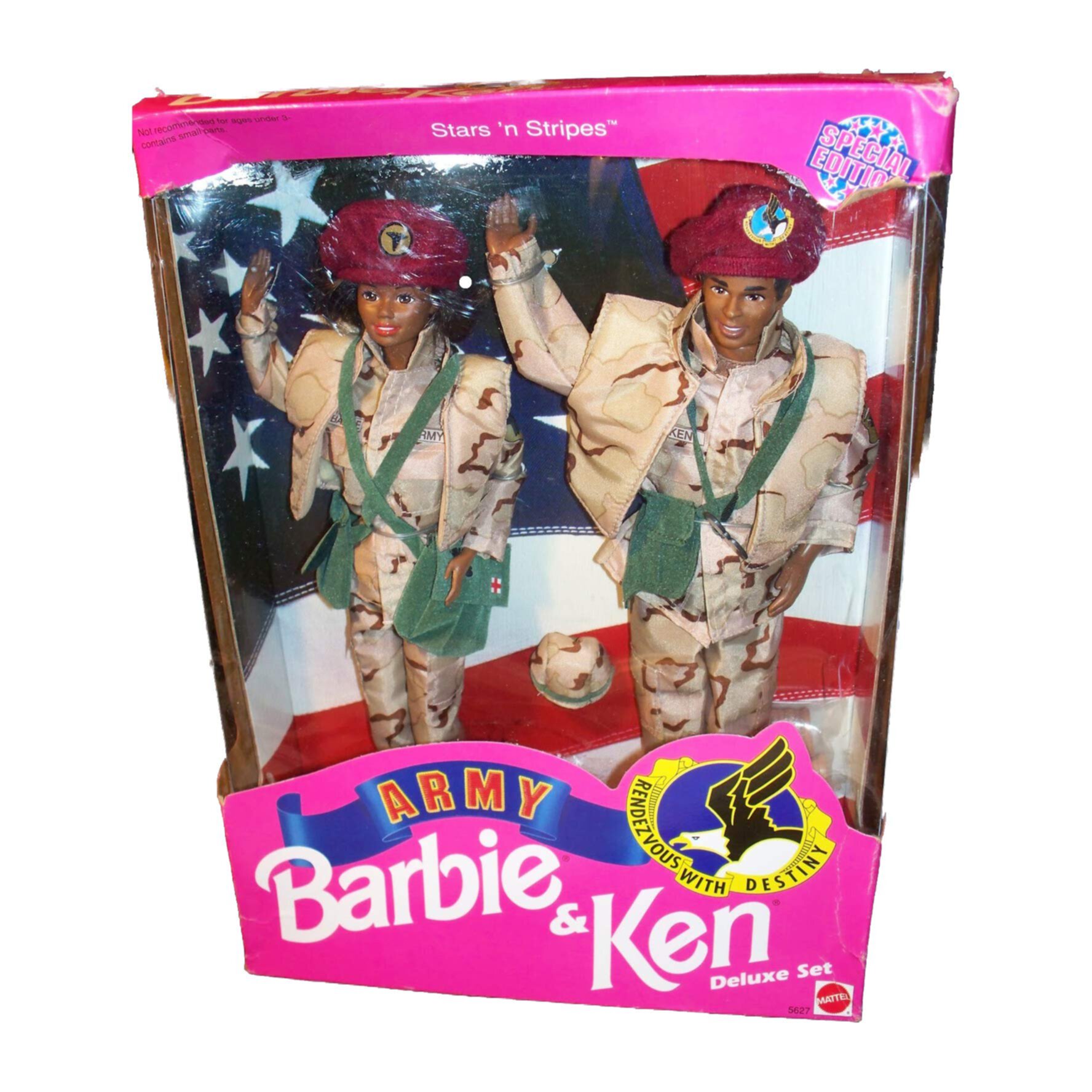 Купить Звезды и Полосы ARMY BARBIE KEN Делюкс Набор Афроамериканец ...