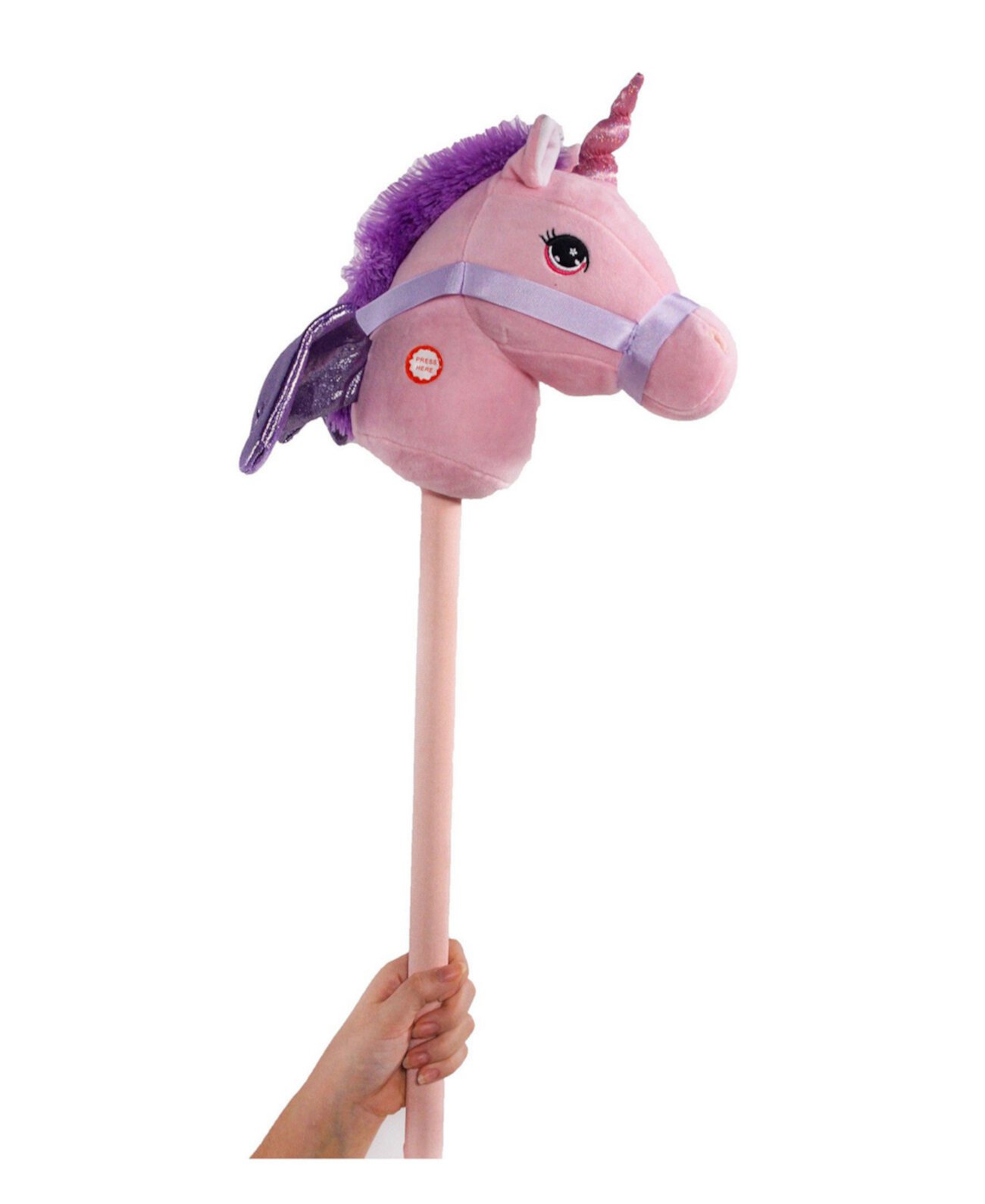 Giddy-Up Fantasy 28 "Stick Horse Plush, Единорог со звуком First & Main