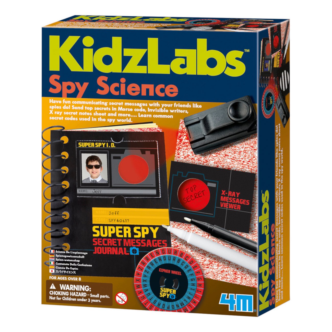 Kidzlabs Spy Science Секретный набор сообщений Redbox