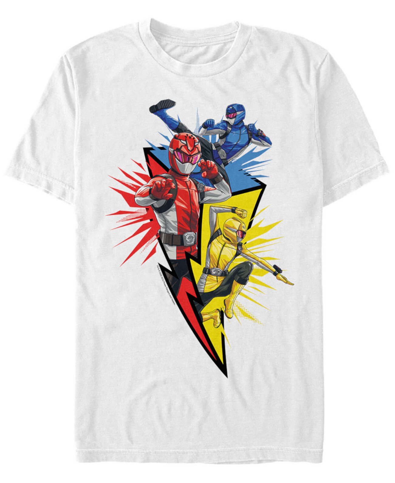 Мужская футболка Power Rangers Lightning с коротким рукавом FIFTH SUN