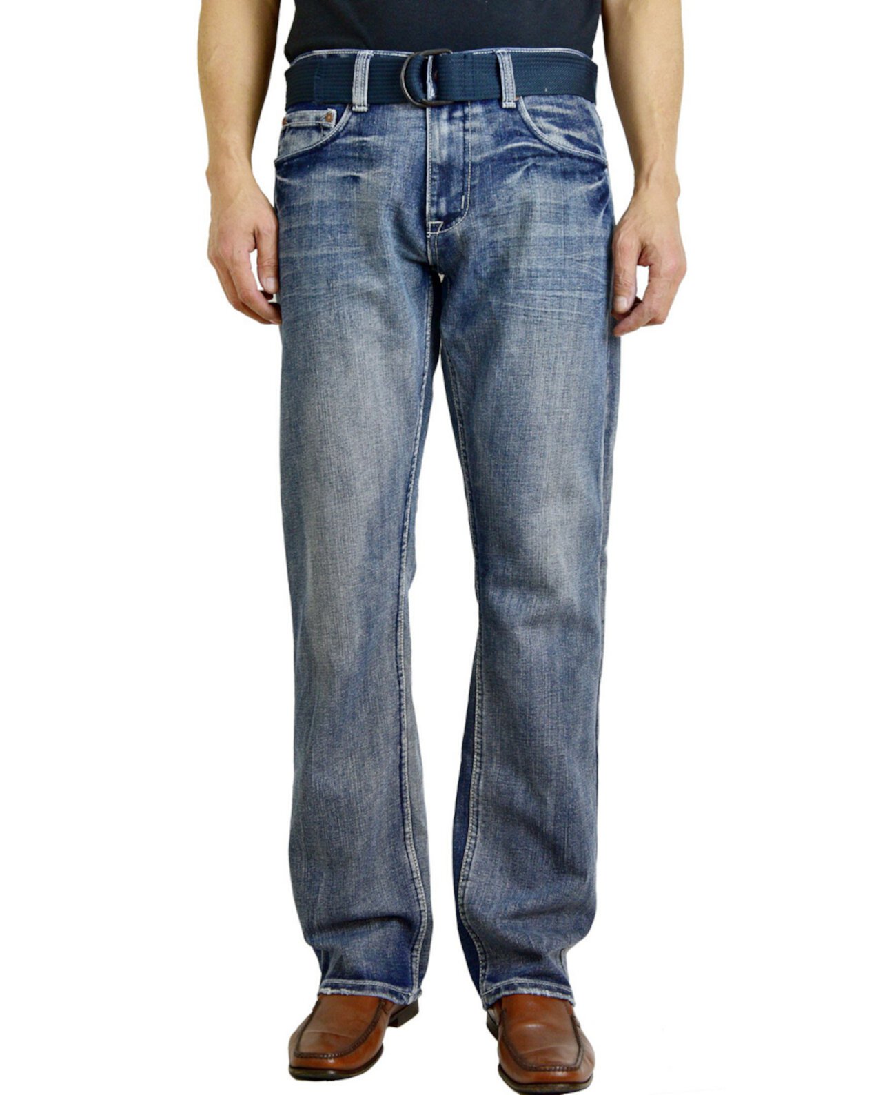 Мужские модные прямые джинсы стандартного кроя Flypaper