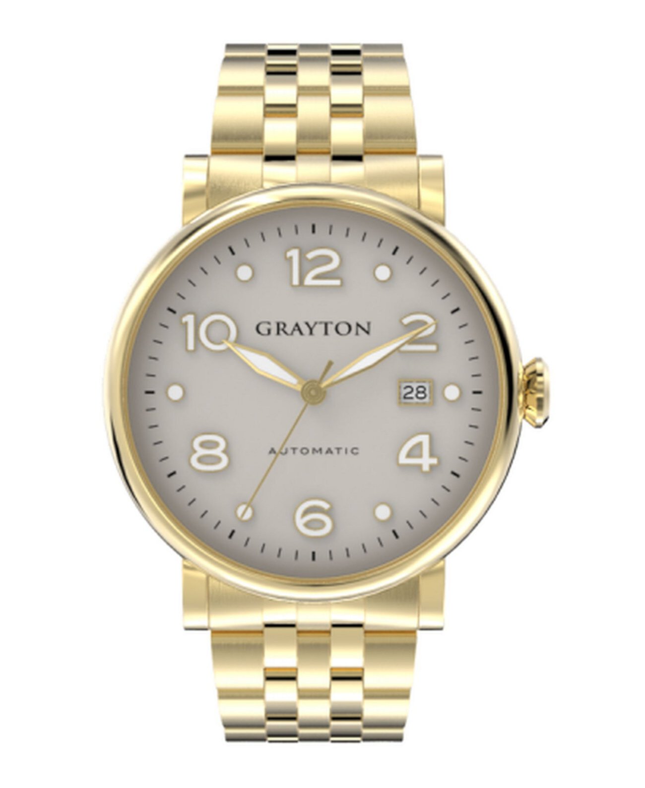 Мужская классическая коллекция IP наручные часы из нержавеющей стали золотого тона 44 мм Grayton