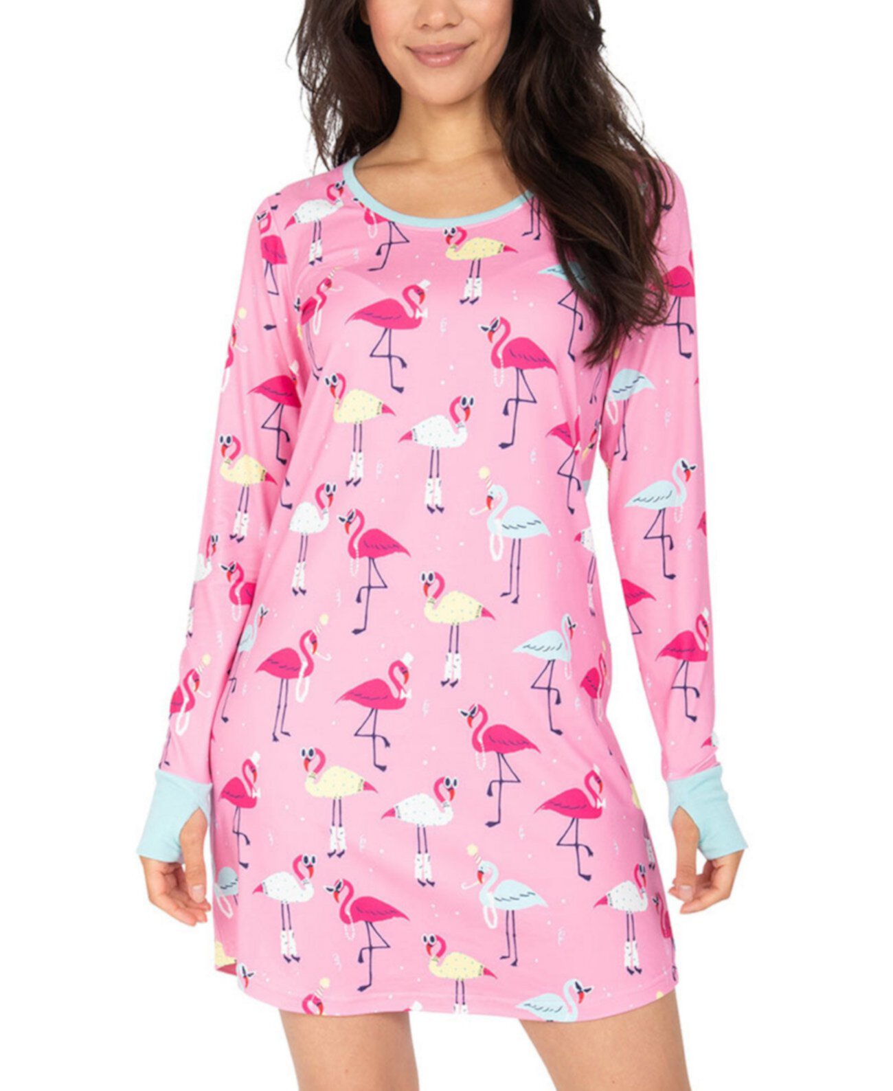 Ночная рубашка Nite Nite Flamingo Sleepshirt, только в Интернете Munki Munki