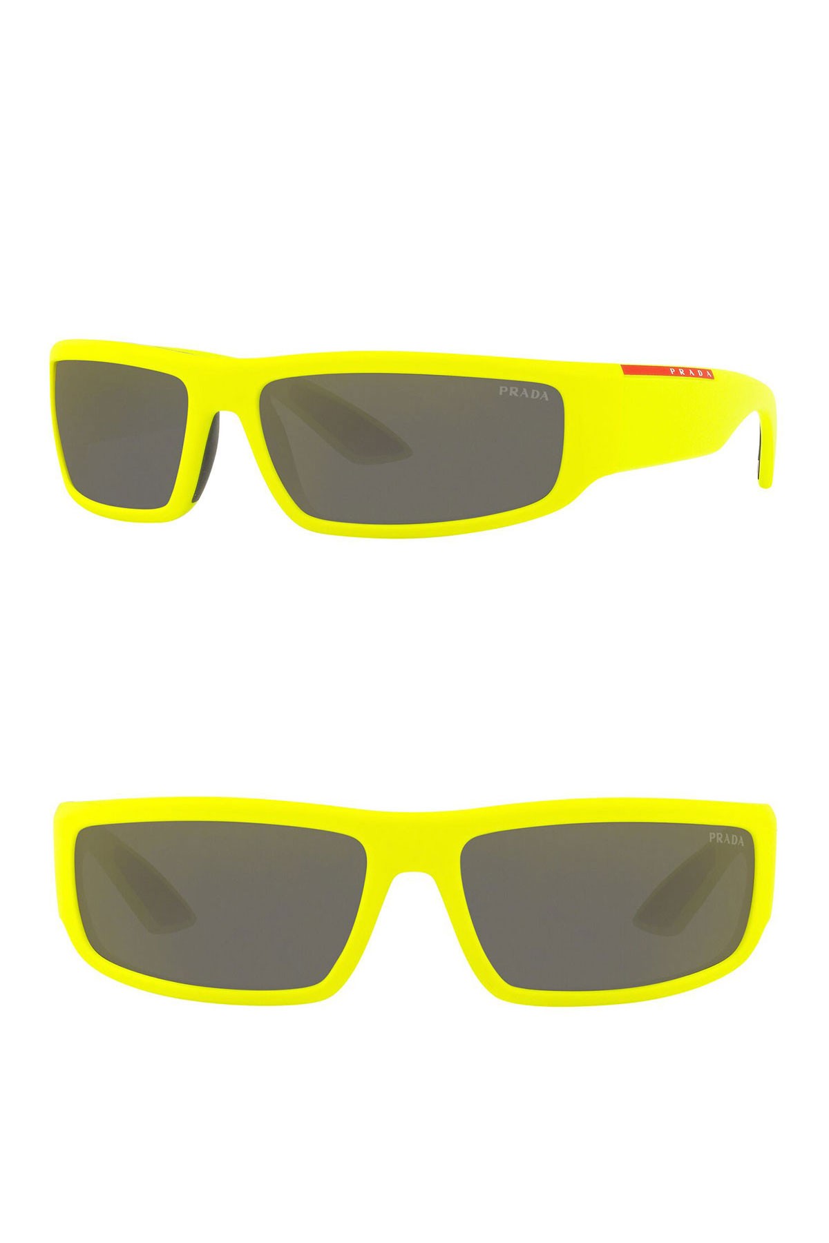 65mm Wrap Around Солнцезащитные очки Prada Linea Rossa