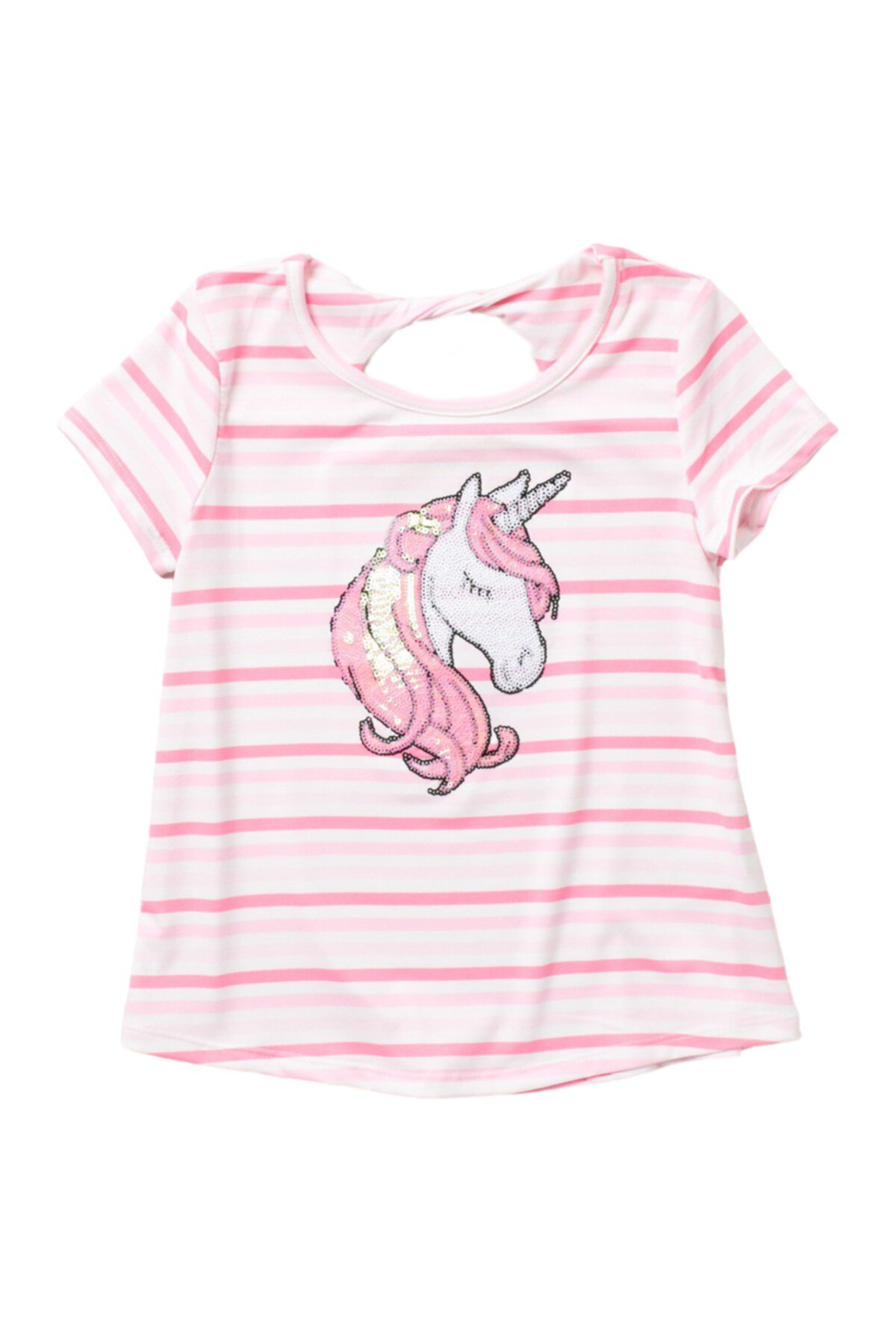 Полосатая футболка Unicorn Twist (для девочек) Btween