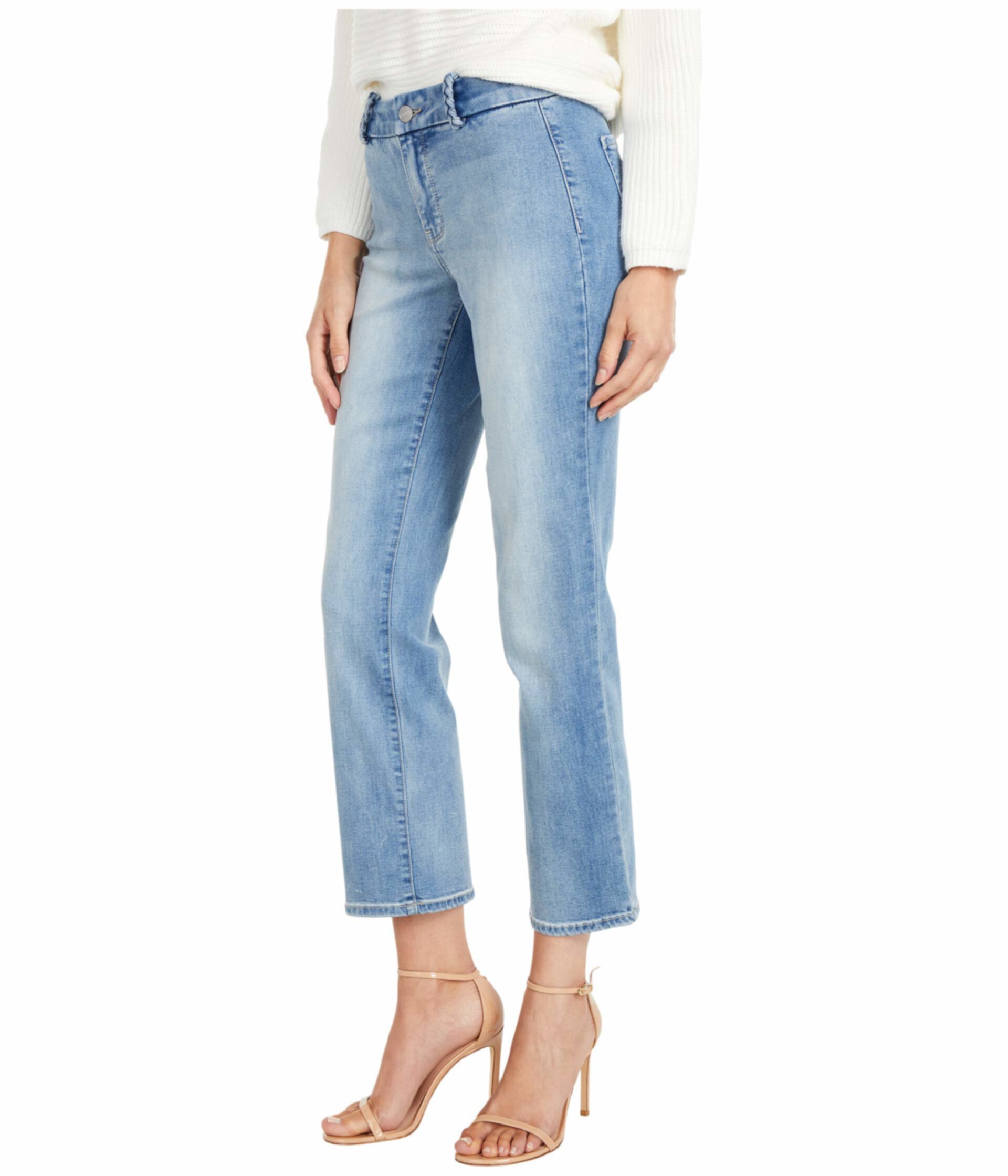 Прямые джинсы до щиколотки Marilyn с плетеными поясными петлями в чистом виде Coheed NYDJ