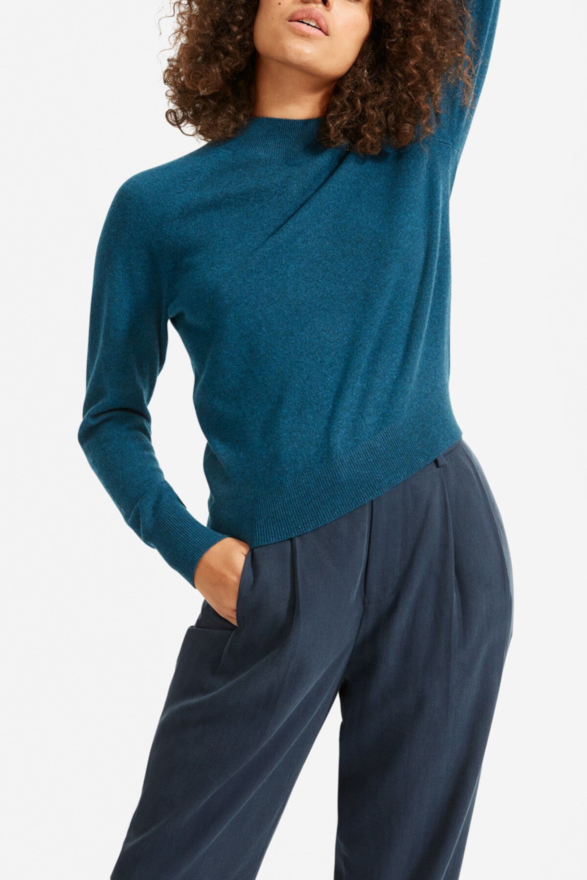 Кашемировый свитер в стиле реглан EVERLANE