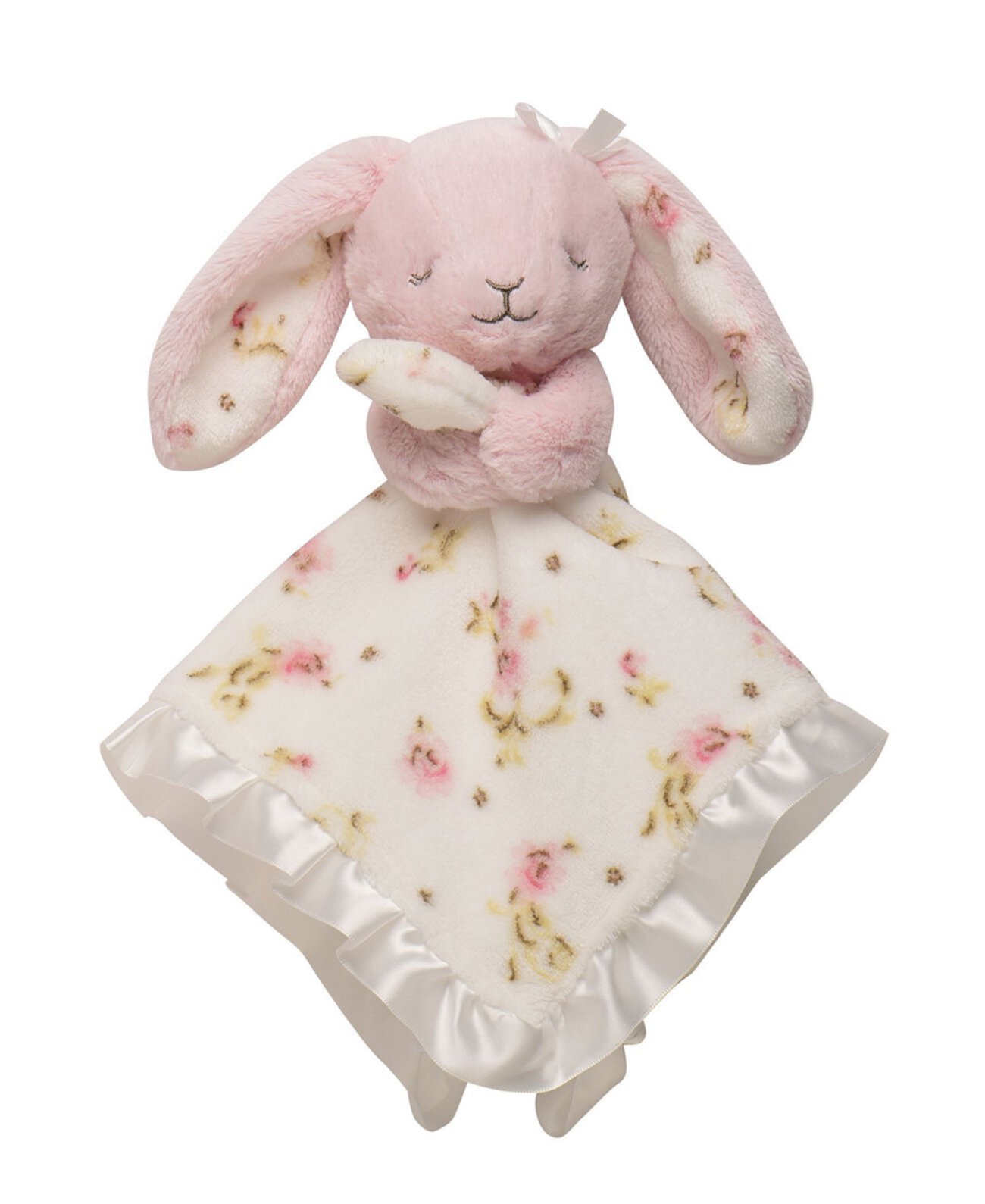 Винтажное одеяло безопасности Rose Bunny Snuggle Buddy Little Me