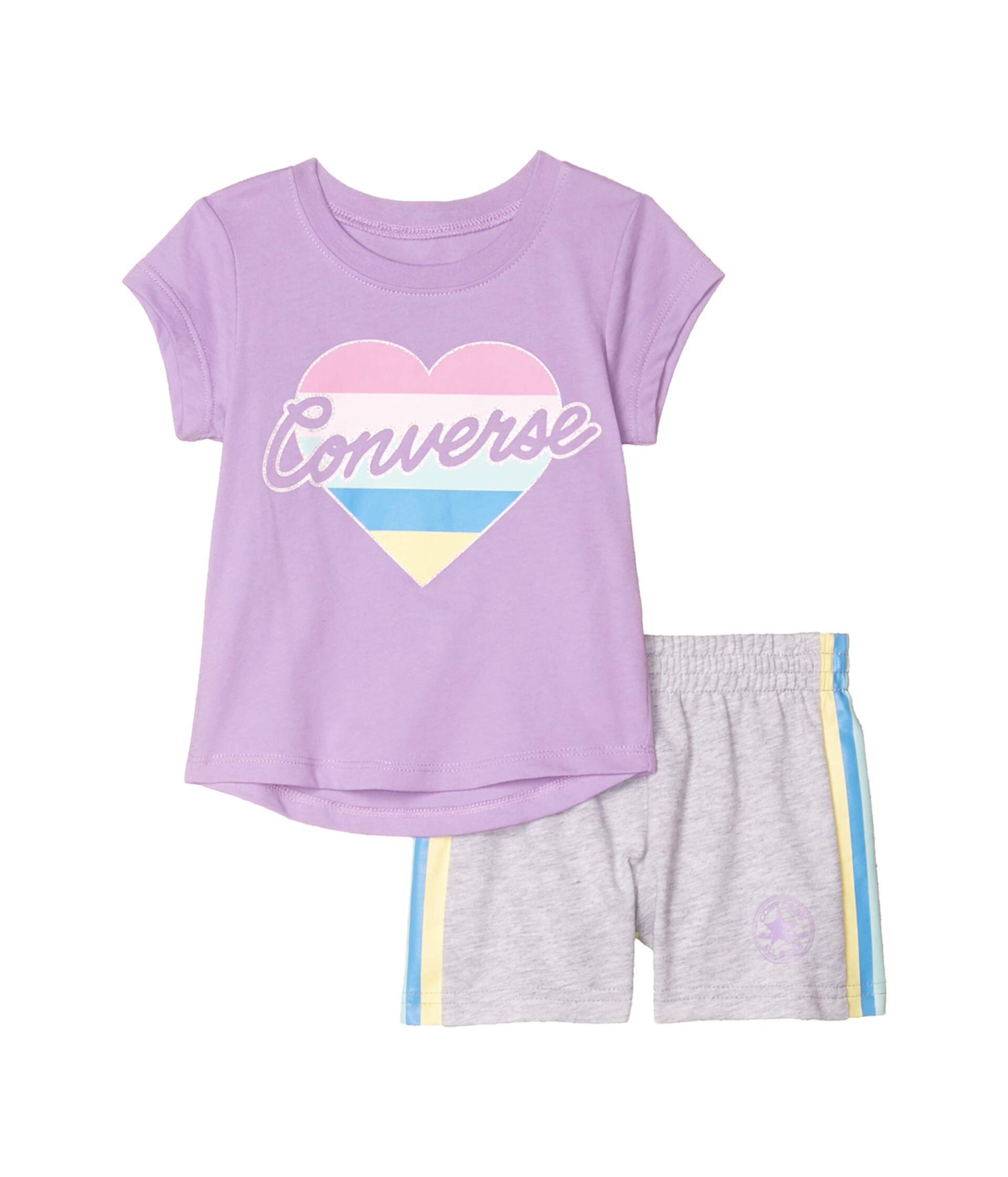 Набор футболок и шорт с рисунком (для малышей) Converse Kids