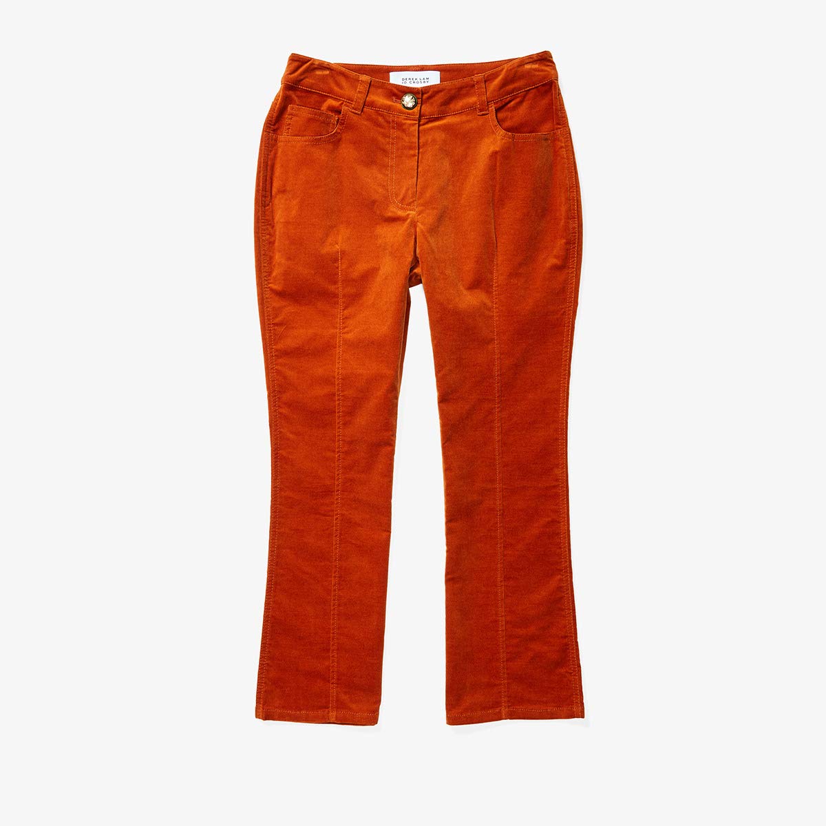 Укороченные расклешенные джинсовые брюки DEREK LAM
