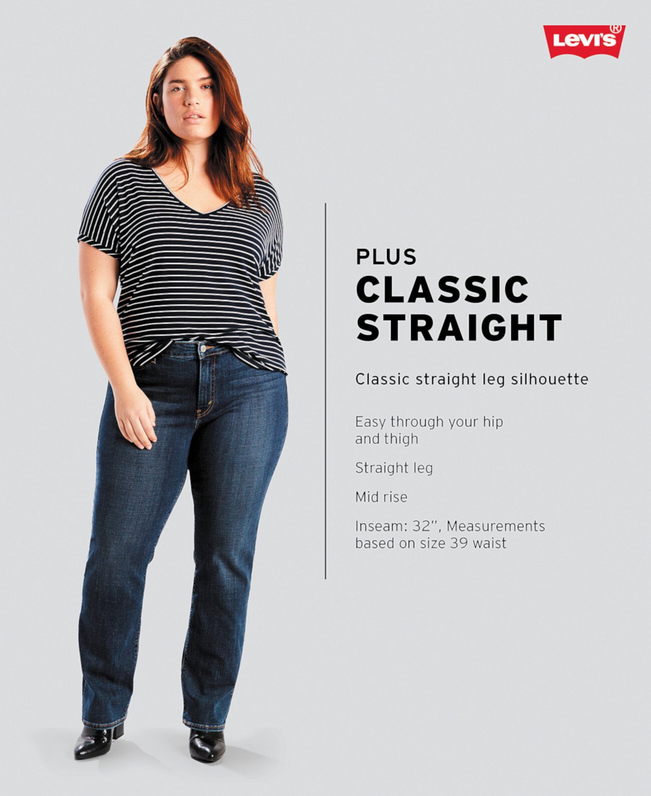 Женские Джинсы с высокой талией Levi's® Classic Straight Levi's®