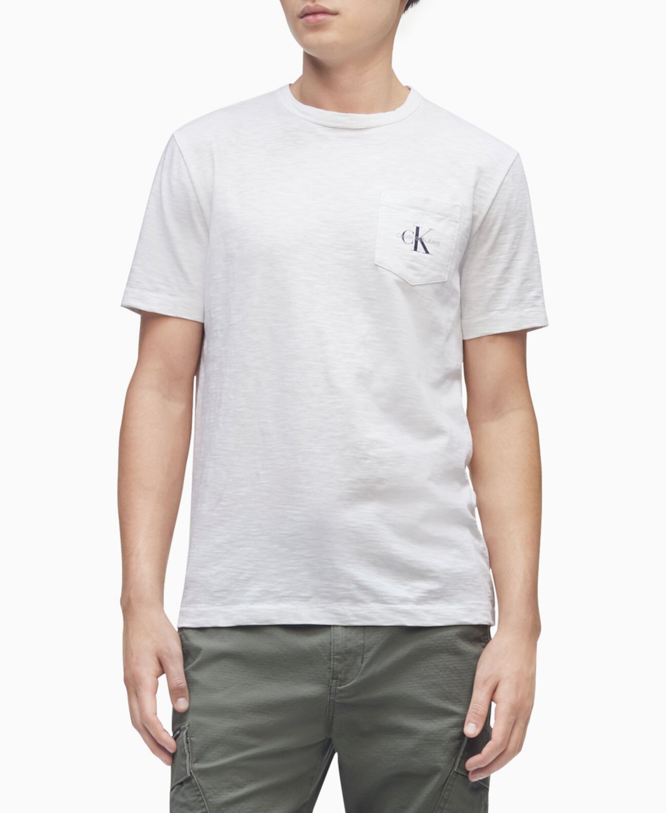 Мужская футболка с карманом Monogram Logo Calvin Klein