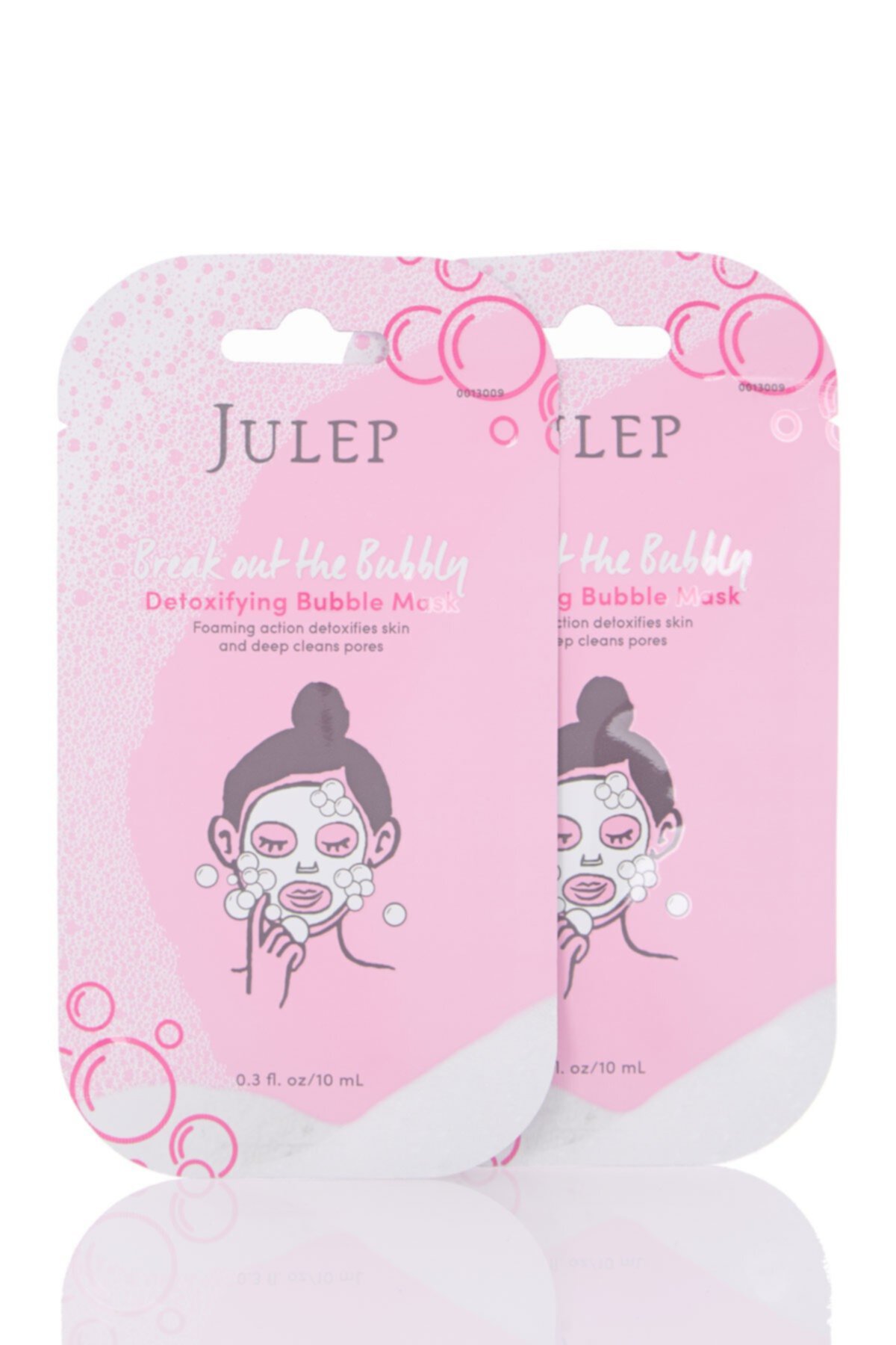 Break Out The Bubbly - детоксифицирующие маски розового цвета Julep