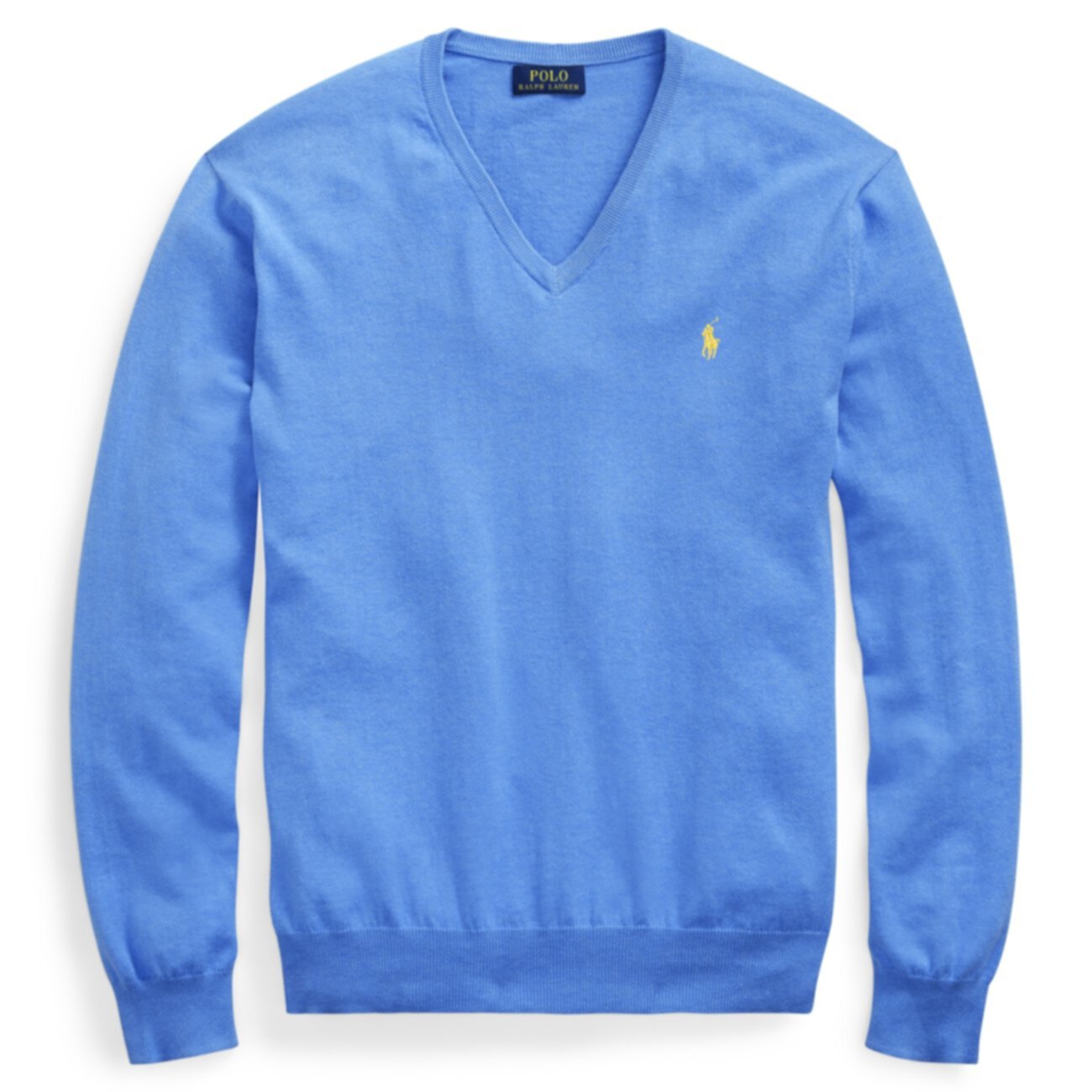 Хлопковый свитер с v-образным вырезом ig Ralph Lauren